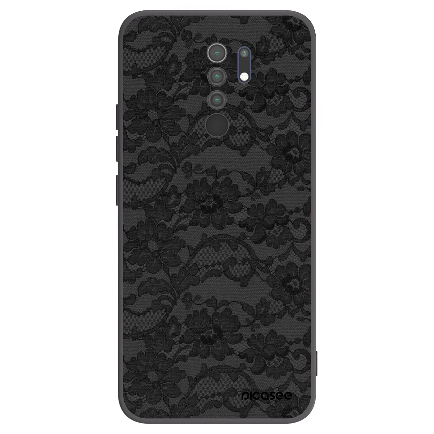 Picasee crna silikonska maskica za Xiaomi Redmi 9 - Dark Elegance