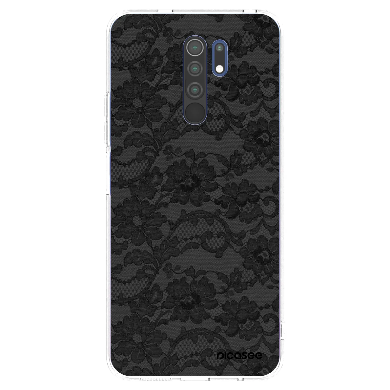 Picasee silikonska prozirna maskica za Xiaomi Redmi 9 - Dark Elegance