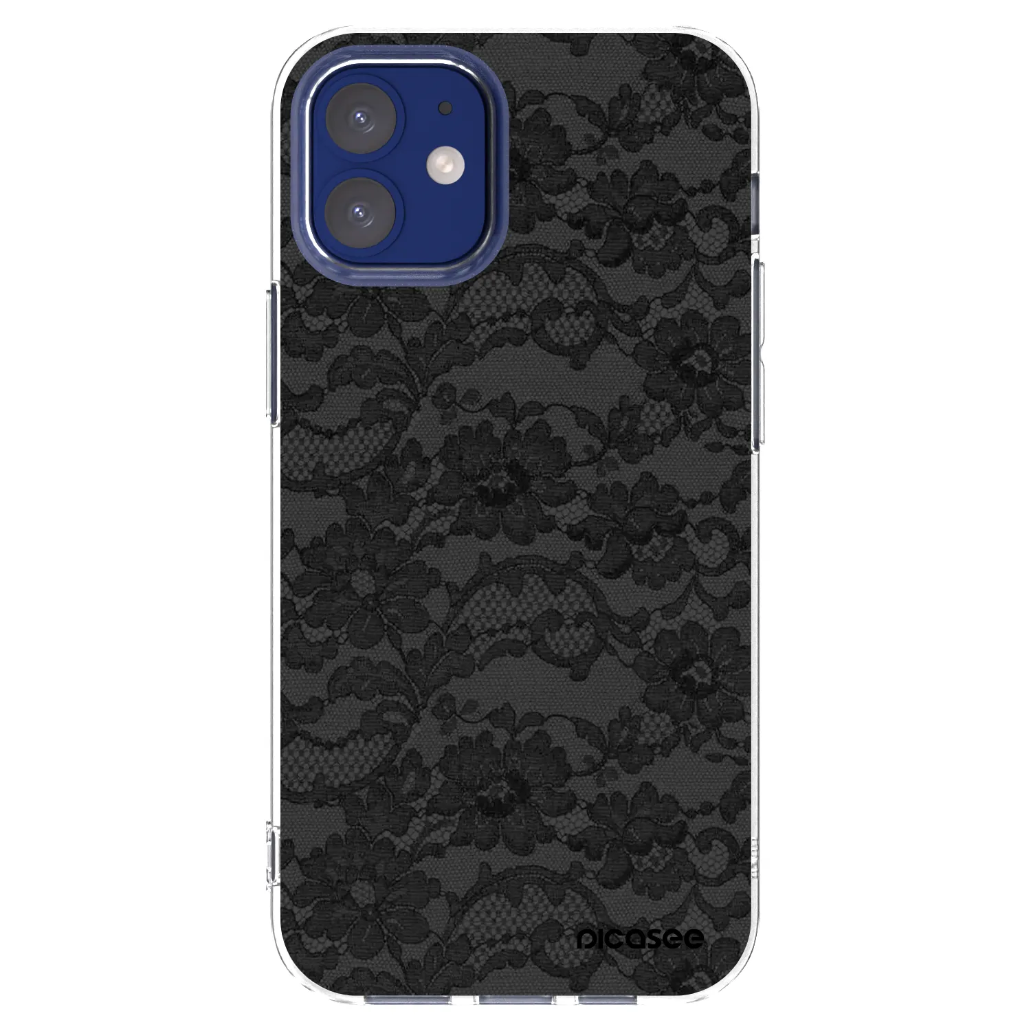 Picasee silikonska prozirna maskica za Apple iPhone 12 mini - Dark Elegance
