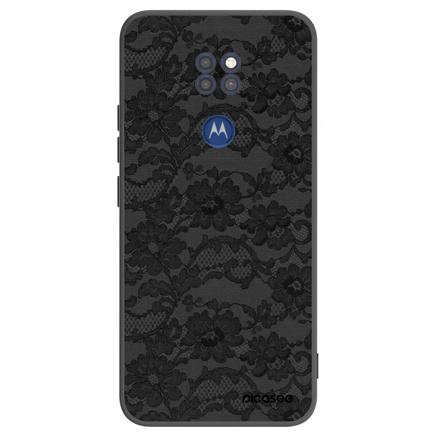 Picasee crna silikonska maskica za Motorola Moto G9 Play - Dark Elegance