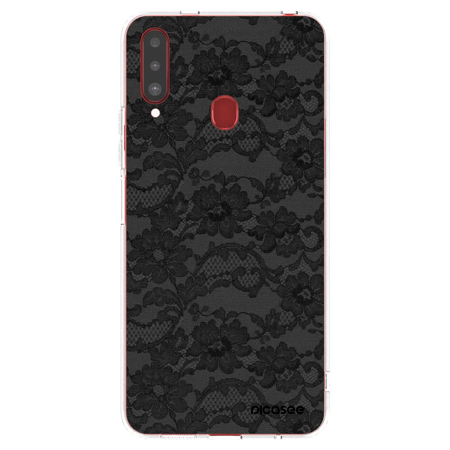 Picasee silikonska prozirna maskica za Samsung Galaxy A20s - Dark Elegance