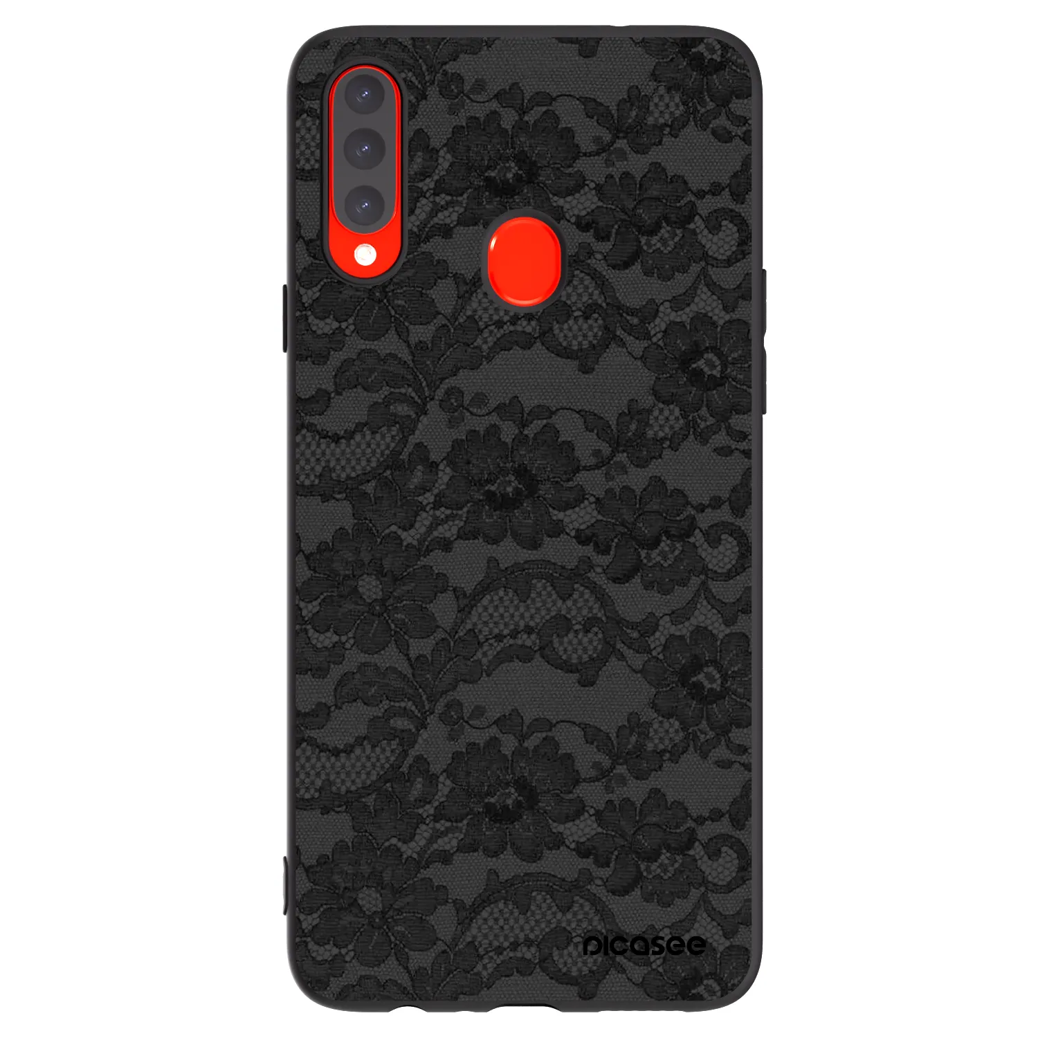 Picasee crna silikonska maskica za Samsung Galaxy A20s - Dark Elegance