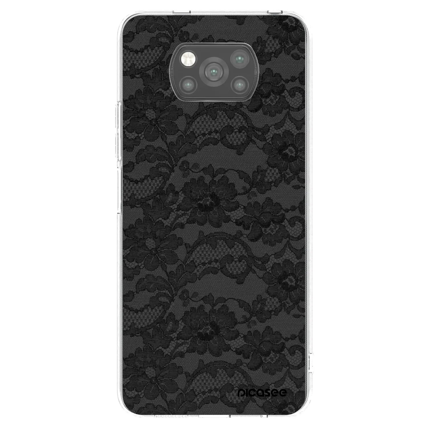 Picasee crna silikonska maskica za Xiaomi Poco X3 Pro - Dark Elegance