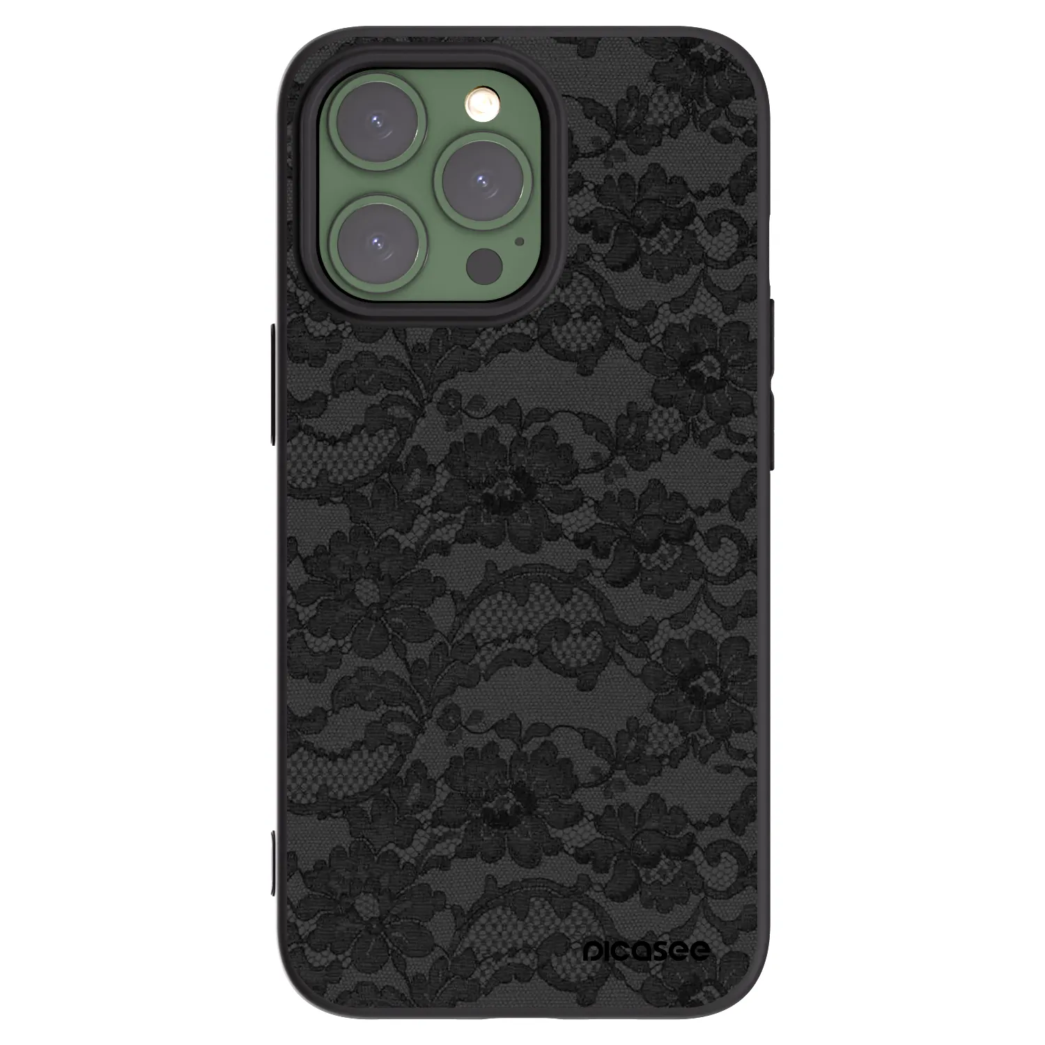Picasee crna silikonska maskica za Apple iPhone 13 Pro - Dark Elegance