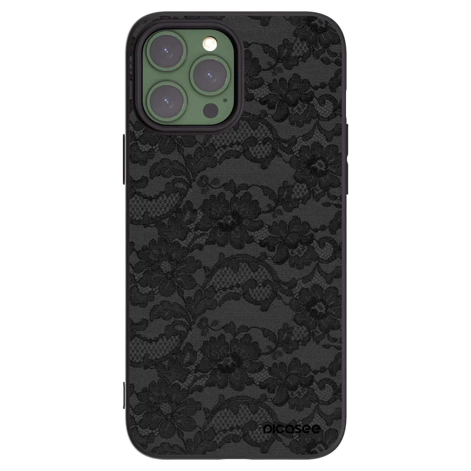 Picasee crna silikonska maskica za Apple iPhone 13 Pro Max - Dark Elegance