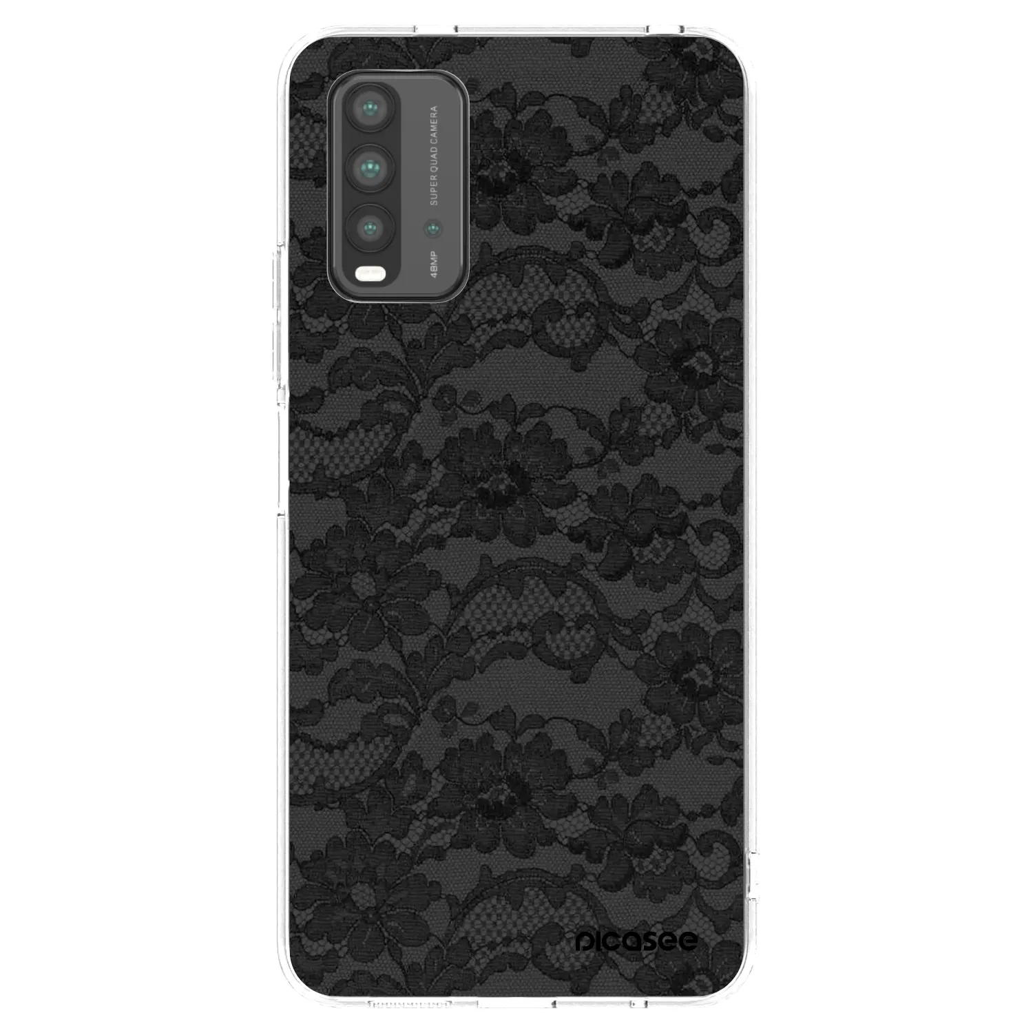 Picasee crna silikonska maskica za Xiaomi Redmi 9T - Dark Elegance
