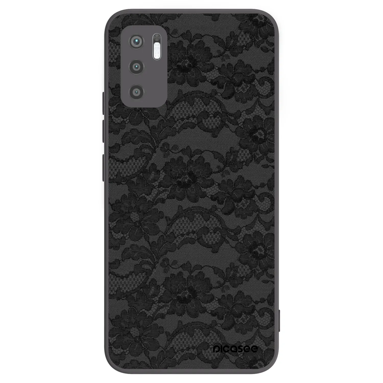 Picasee crna silikonska maskica za Xiaomi Redmi Note 10 5G - Dark Elegance
