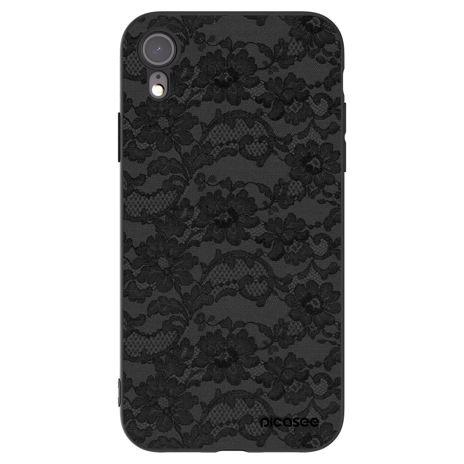 Picasee crna silikonska maskica za Apple iPhone 6 Plus/6S Plus - Dark Elegance