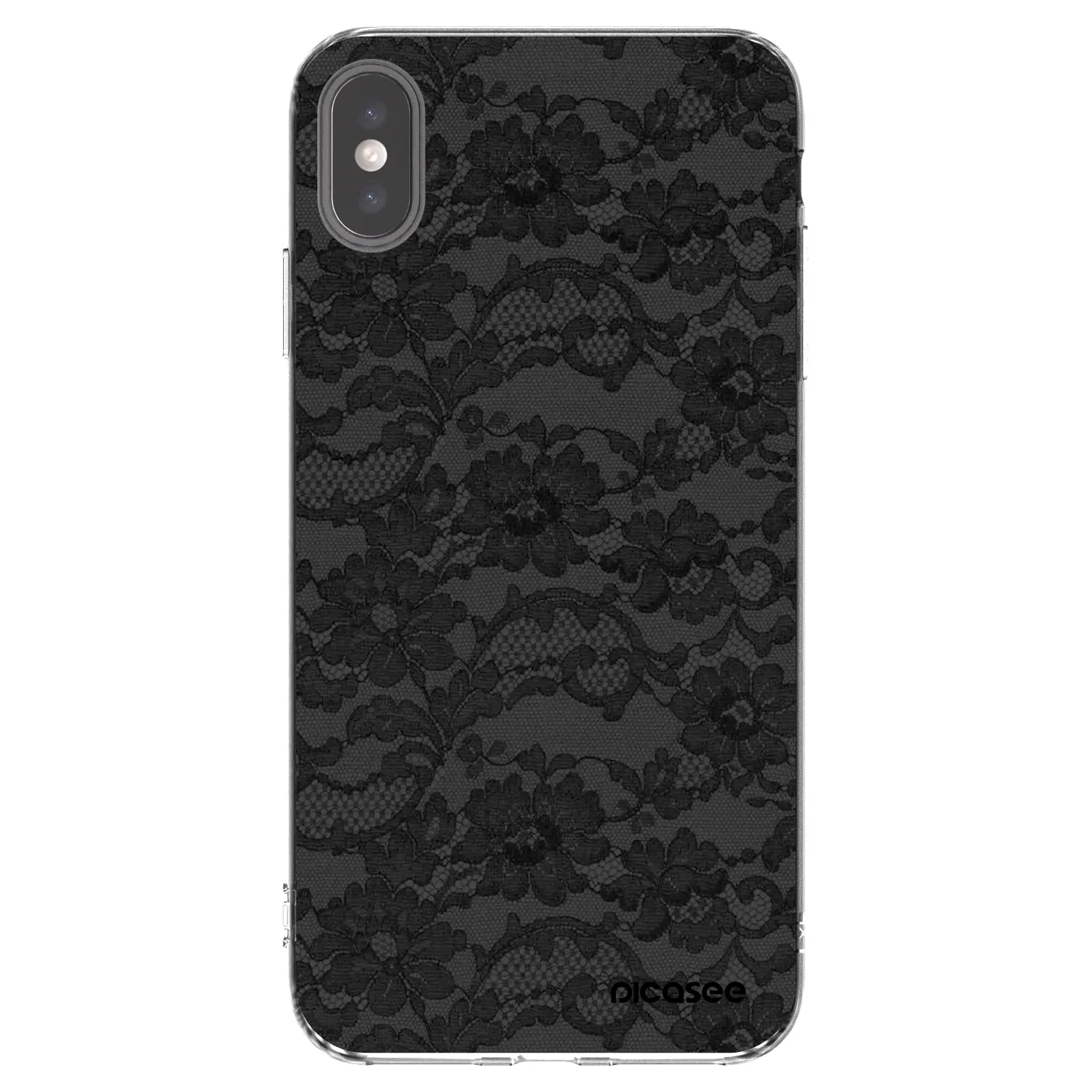 Picasee silikonska prozirna maskica za Apple iPhone XS Max - Dark Elegance