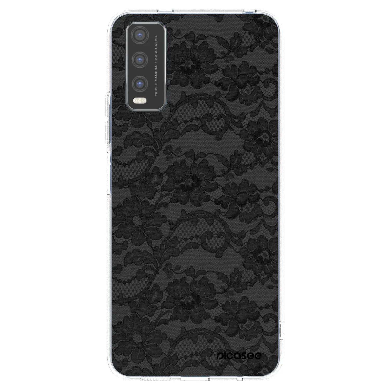 Picasee silikonska prozirna maskica za Vivo Y20s - Dark Elegance