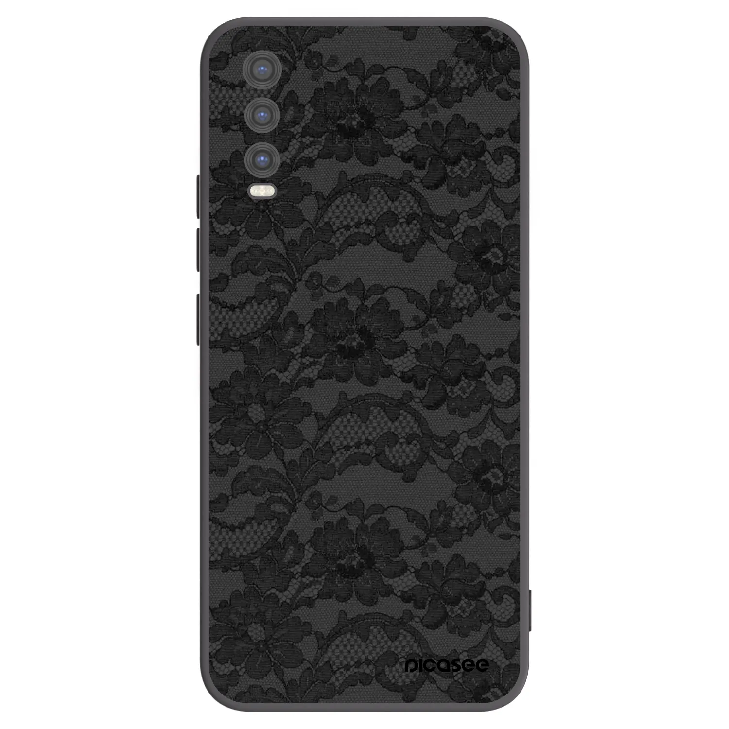 Picasee crna silikonska maskica za Vivo Y20s - Dark Elegance