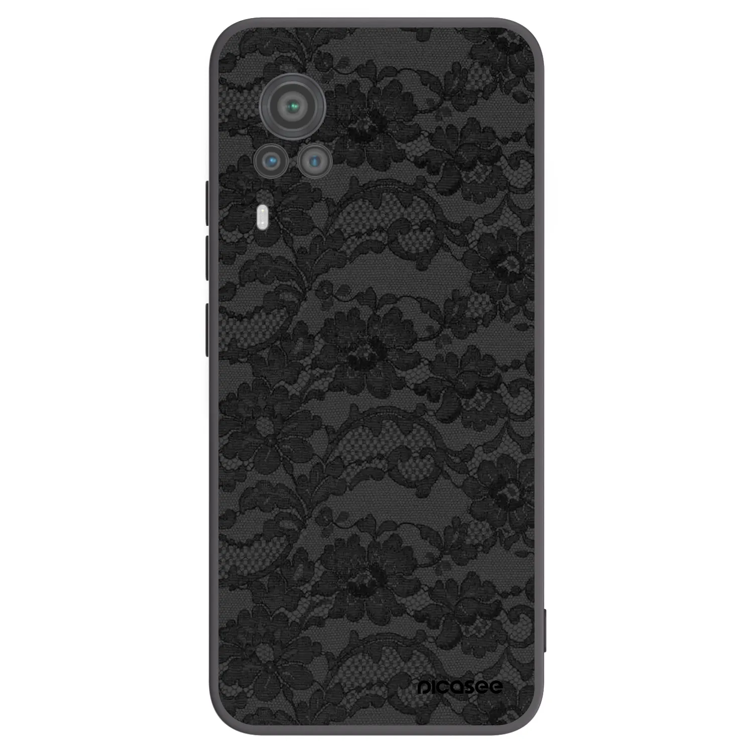 Picasee crna silikonska maskica za Vivo X60 Pro 5G - Dark Elegance
