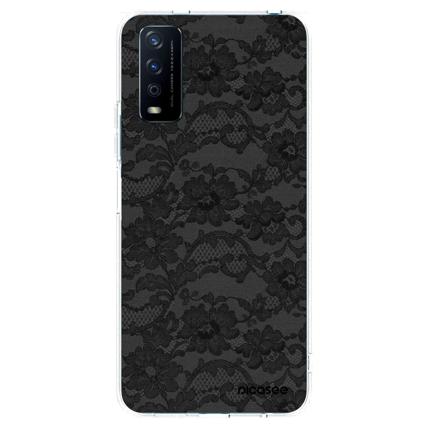 Picasee silikonska prozirna maskica za Vivo Y11s - Dark Elegance