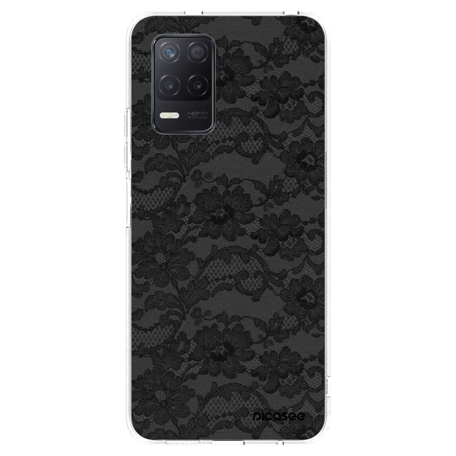 Picasee silikonska prozirna maskica za Realme 8 5G - Dark Elegance
