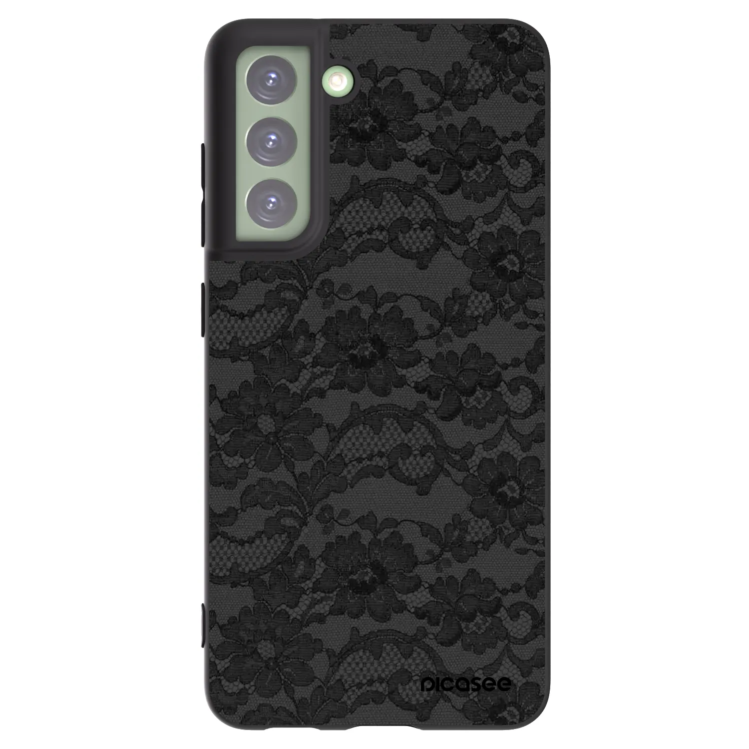 Picasee crna silikonska maskica za Samsung Galaxy S21 FE 5G - Dark Elegance