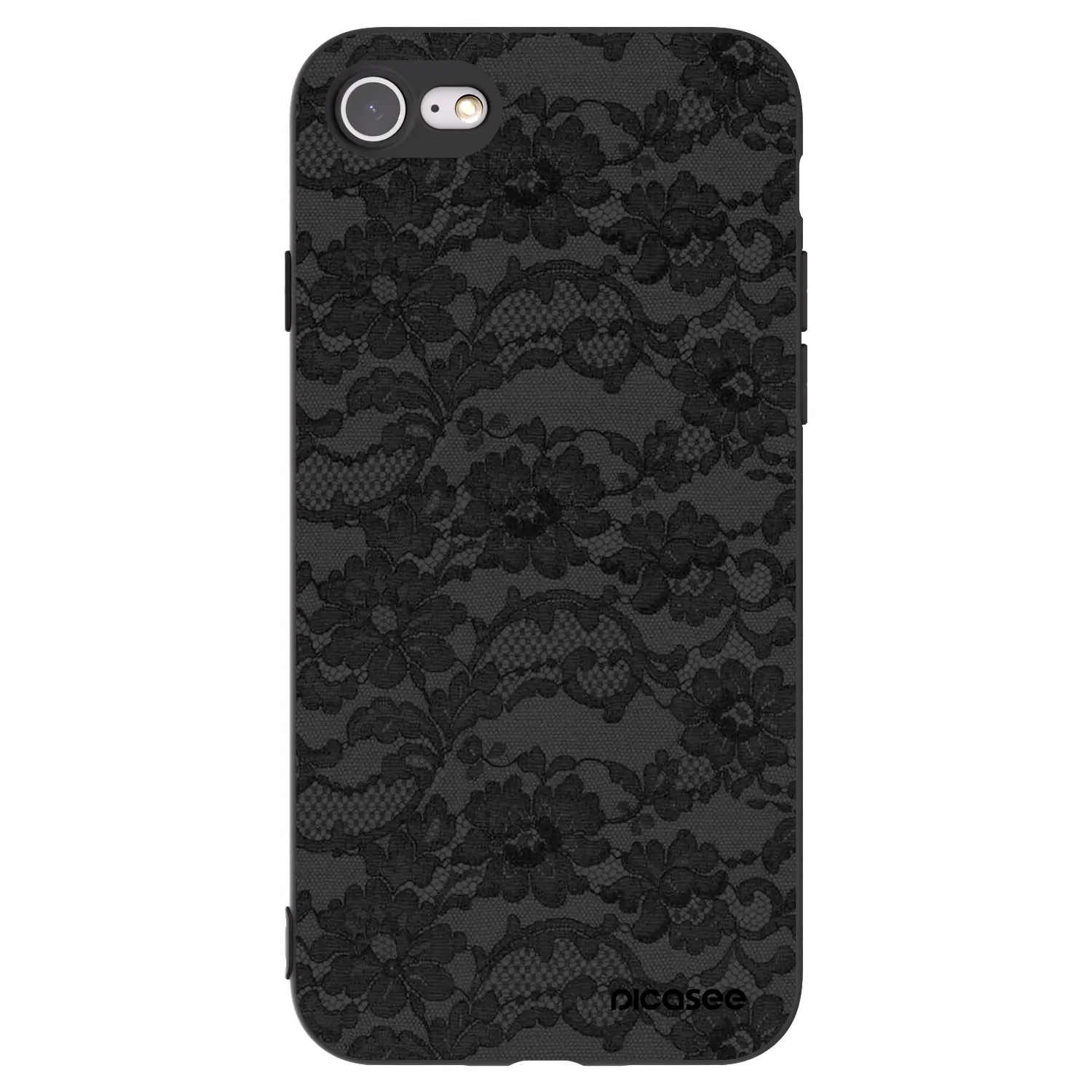 Picasee crna silikonska maskica za Apple iPhone SE 2022 - Dark Elegance