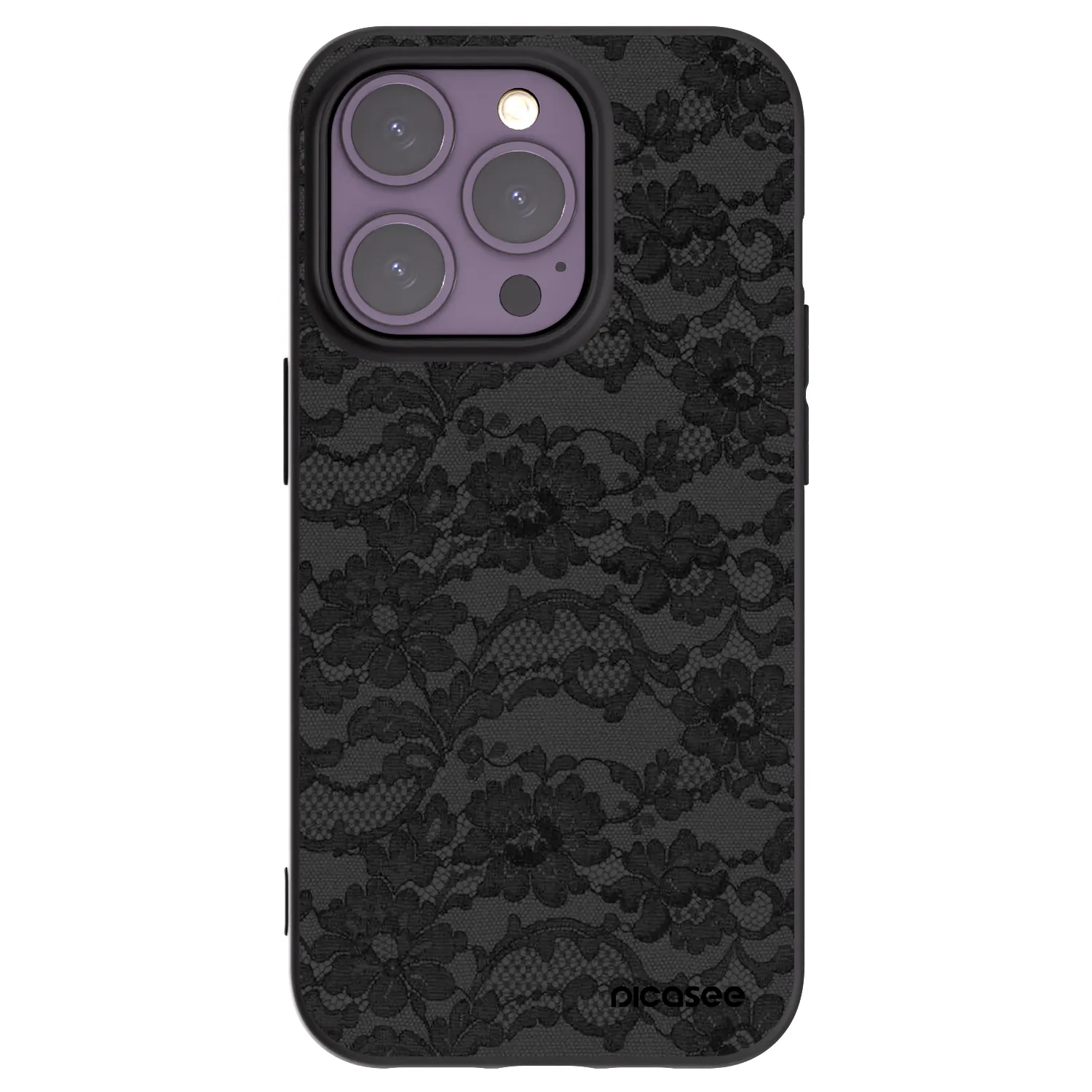 Picasee crna silikonska maskica za Apple iPhone 14 Pro - Dark Elegance