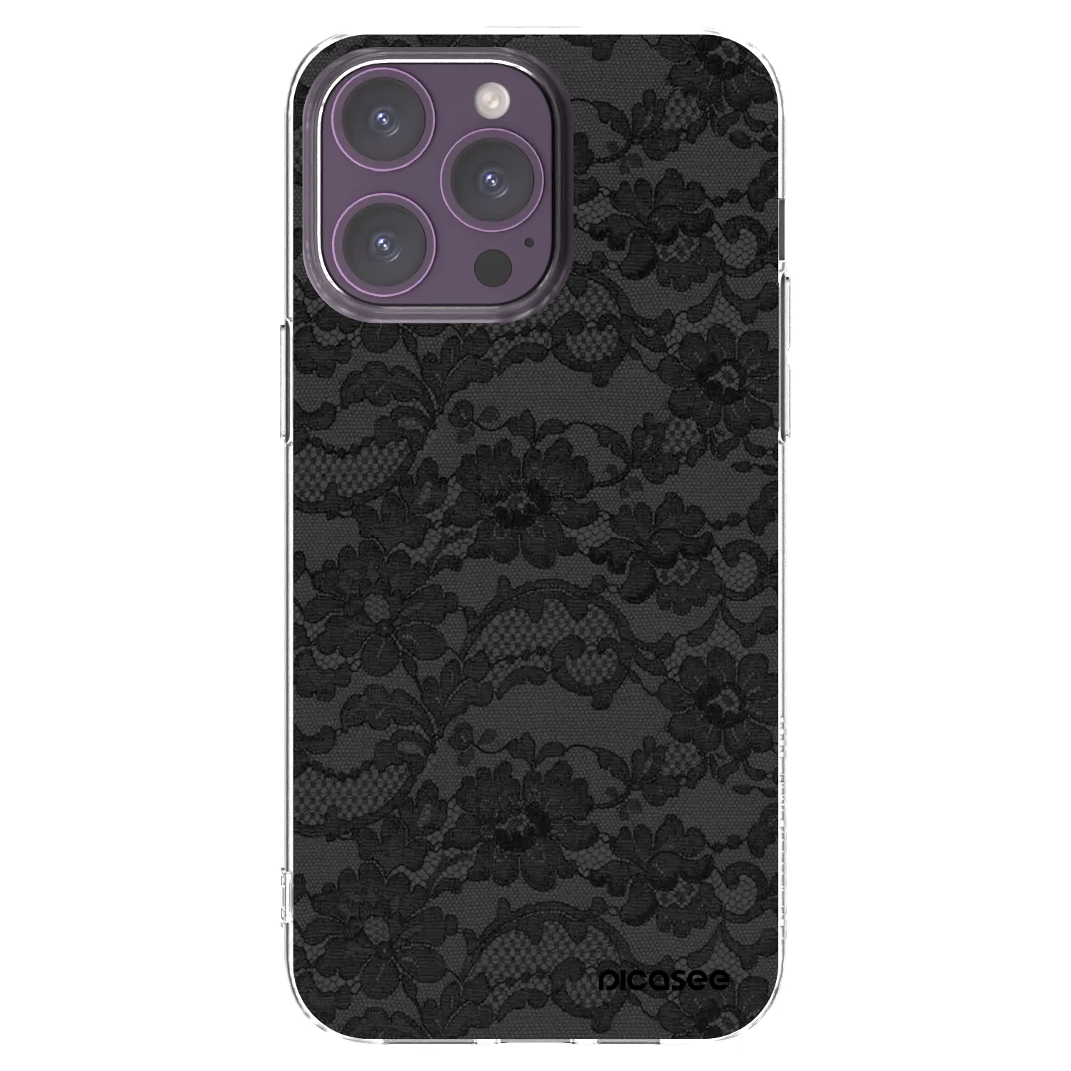 Picasee silikonska prozirna maskica za Apple iPhone 14 Pro Max - Dark Elegance