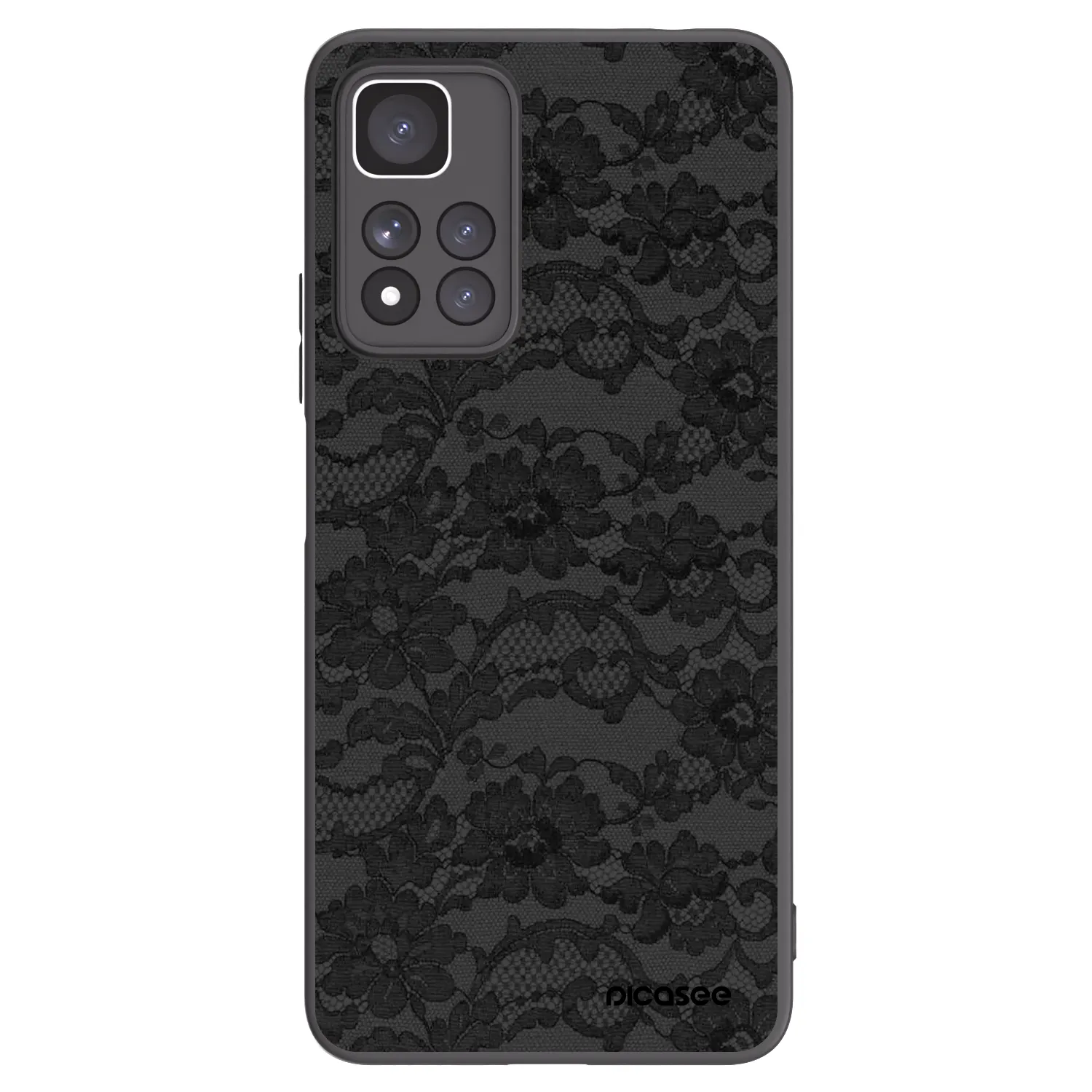 Picasee crna silikonska maskica za Xiaomi Redmi Note 11 Pro+ 5G - Dark Elegance