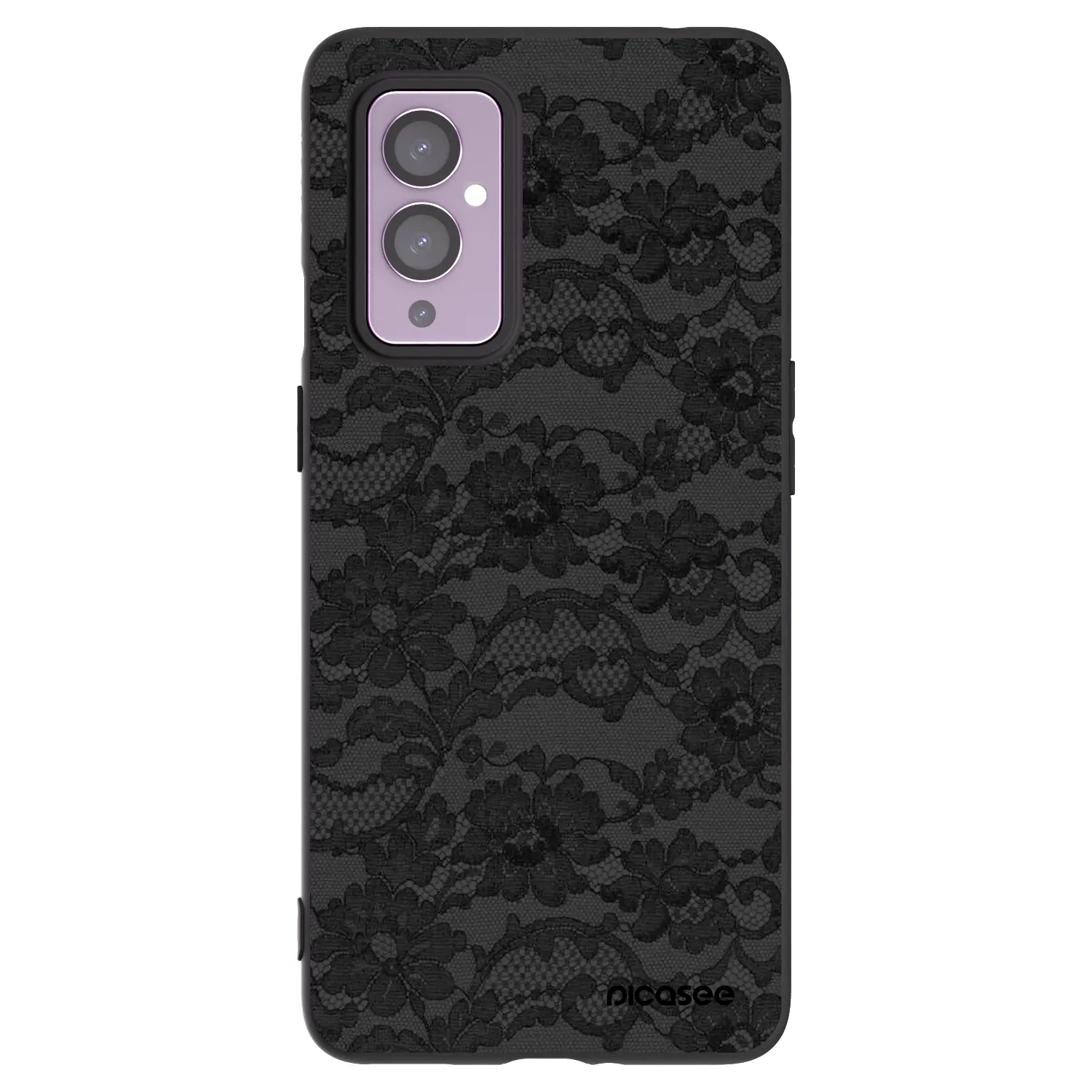 Picasee crna silikonska maskica za OnePlus 9 - Dark Elegance
