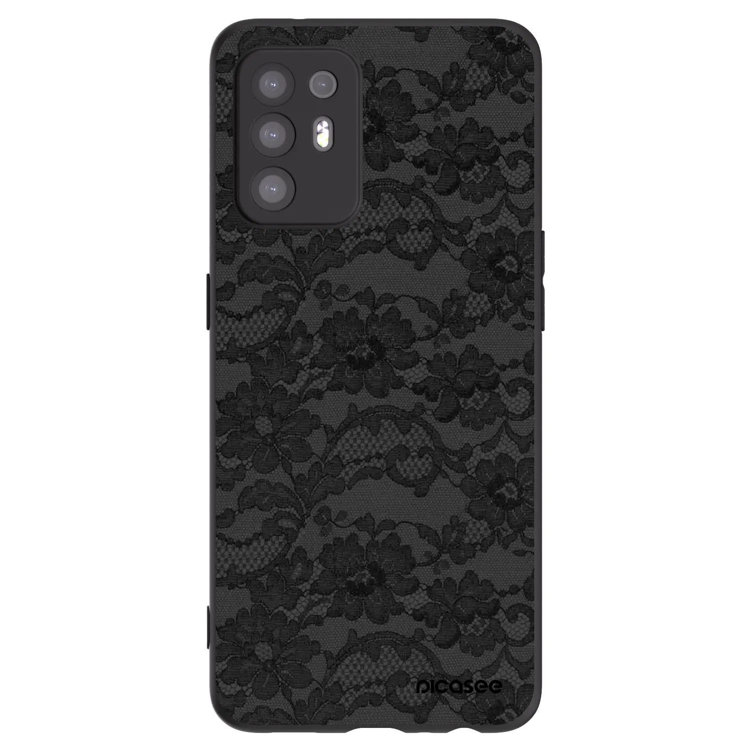 Picasee crna silikonska maskica za OPPO A94 5G - Dark Elegance