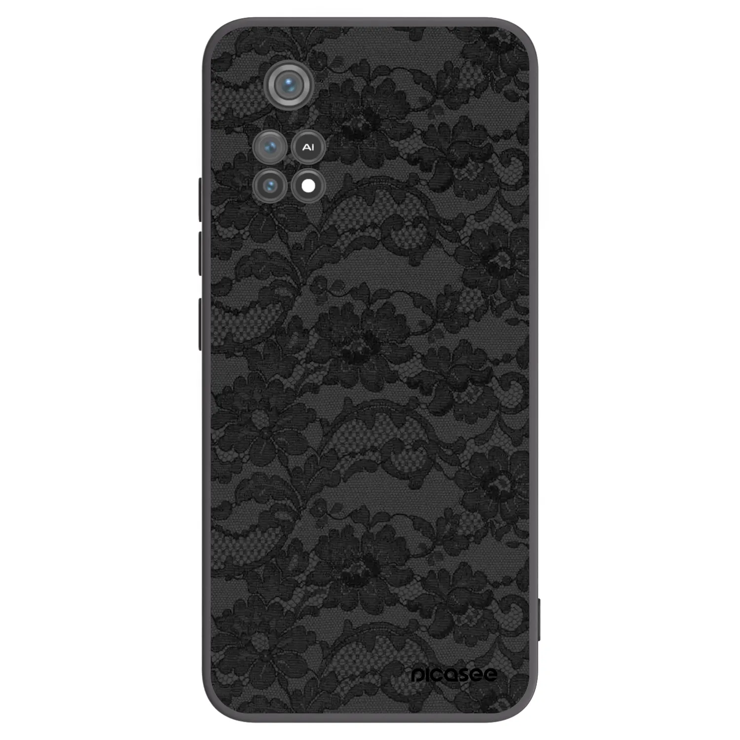 Picasee crna silikonska maskica za Xiaomi Poco M4 Pro - Dark Elegance