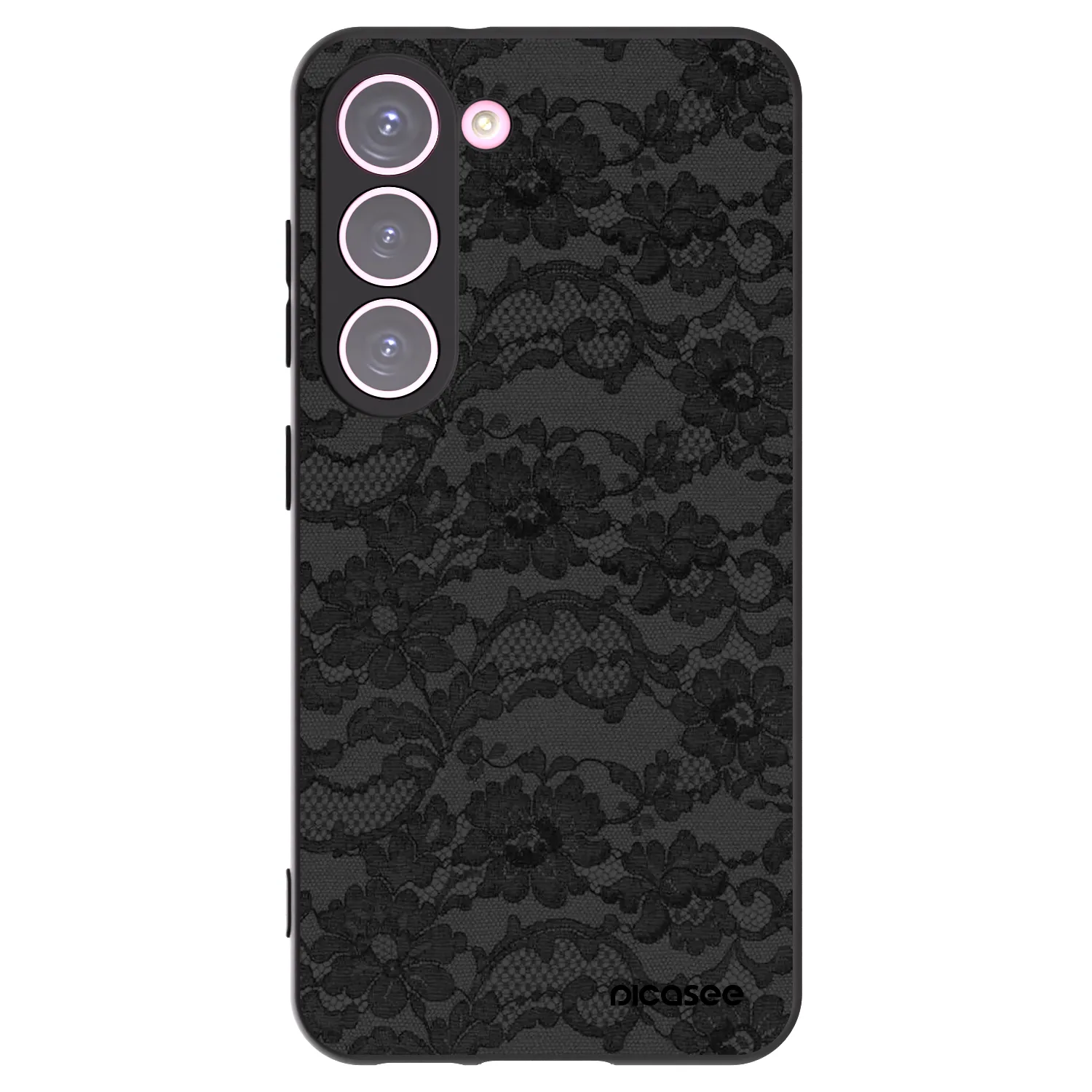 Picasee crna silikonska maskica za Samsung Galaxy S23 5G - Dark Elegance
