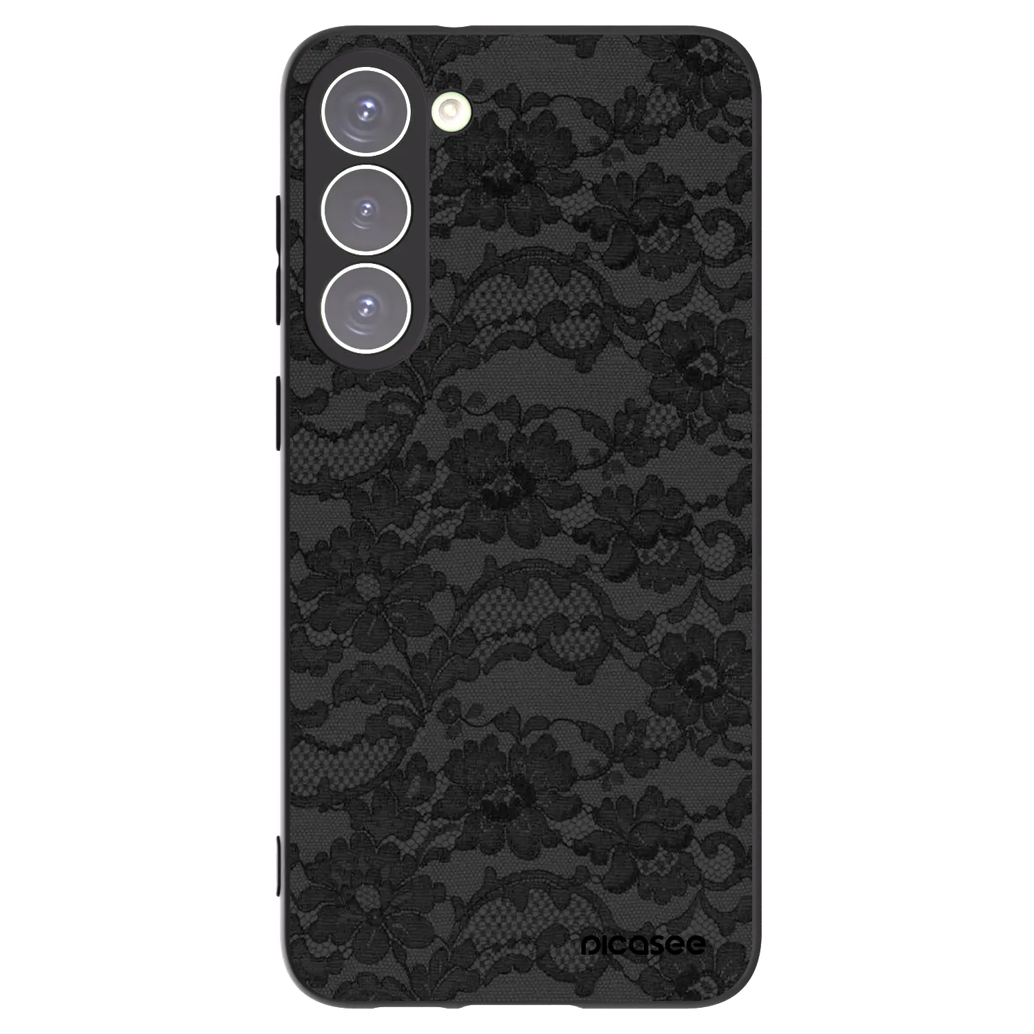 Picasee crna silikonska maskica za Samsung Galaxy S23+ 5G - Dark Elegance
