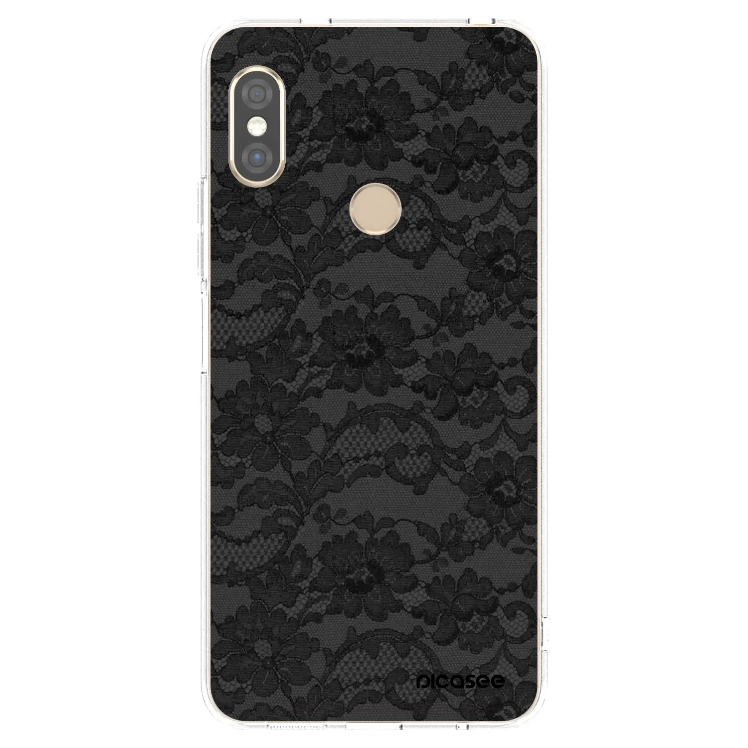 Picasee silikonska prozirna maskica za Xiaomi Redmi Note 5 Global - Dark Elegance