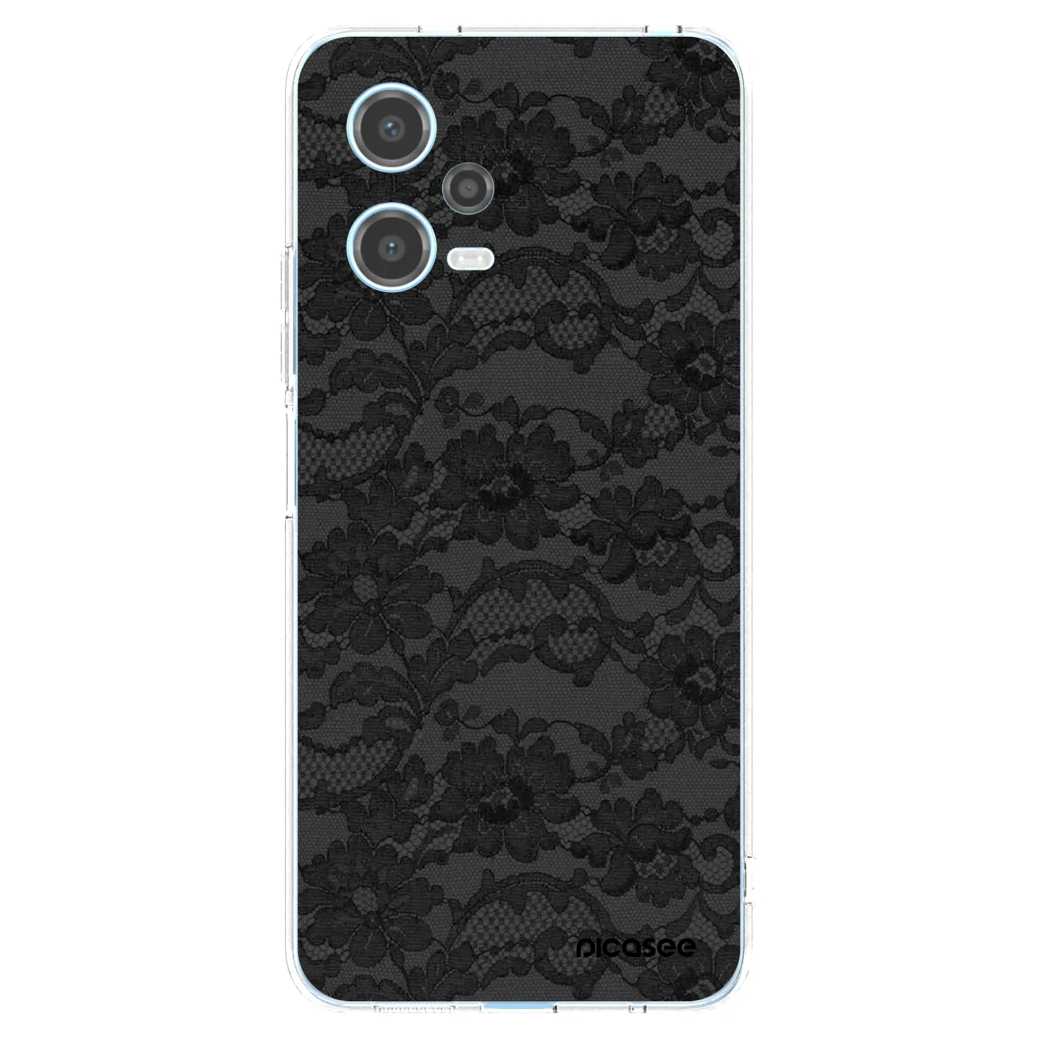 Picasee silikonska prozirna maskica za Xiaomi Redmi Note 12 5G - Dark Elegance