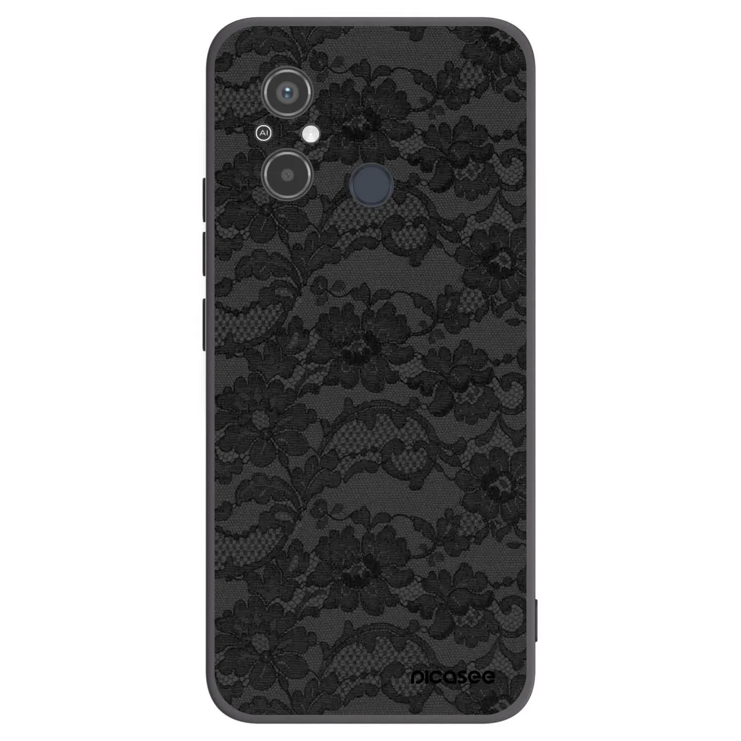 Picasee crna silikonska maskica za Xiaomi Redmi 12C - Dark Elegance