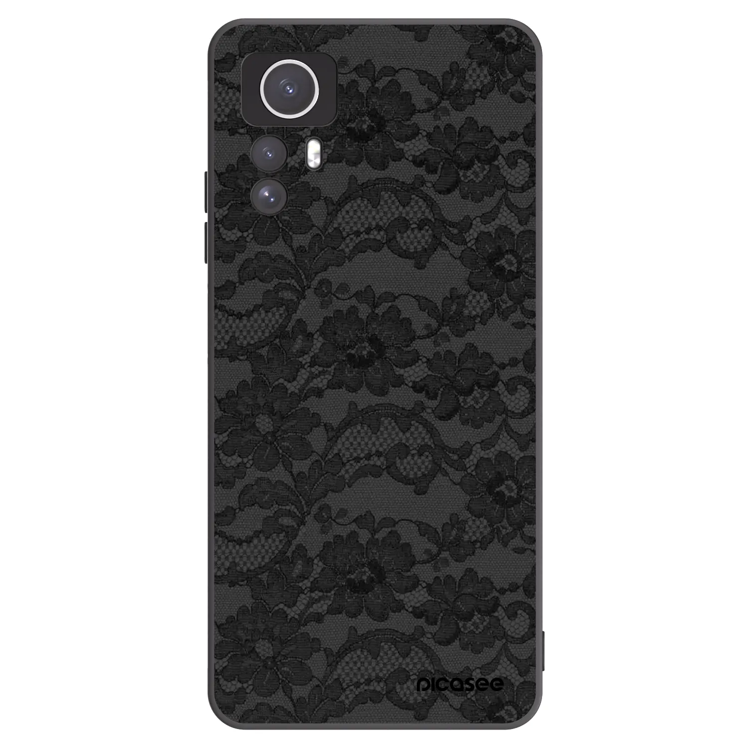 Picasee crna silikonska maskica za Xiaomi Redmi Note 12S - Dark Elegance
