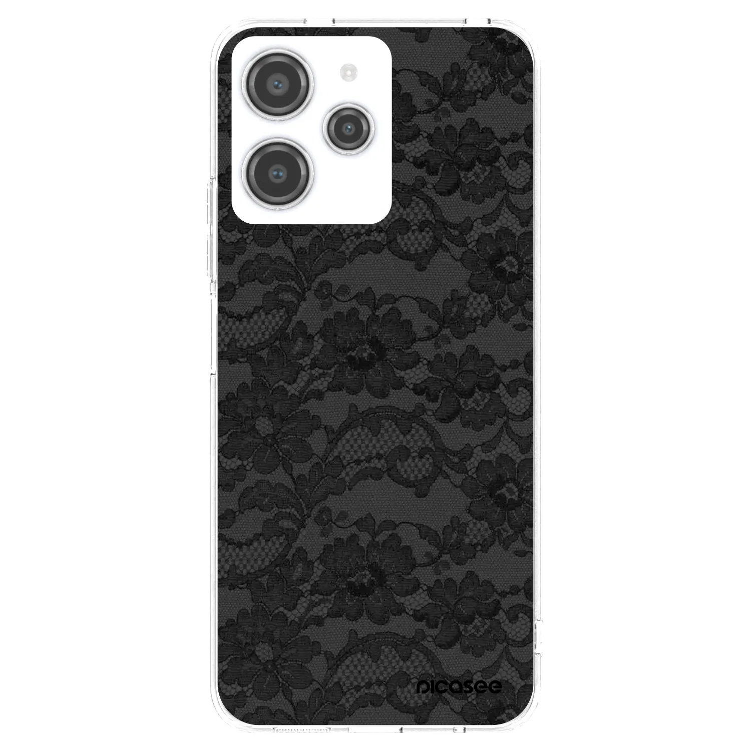 Picasee silikonska prozirna maskica za Xiaomi Redmi 12 4G - Dark Elegance
