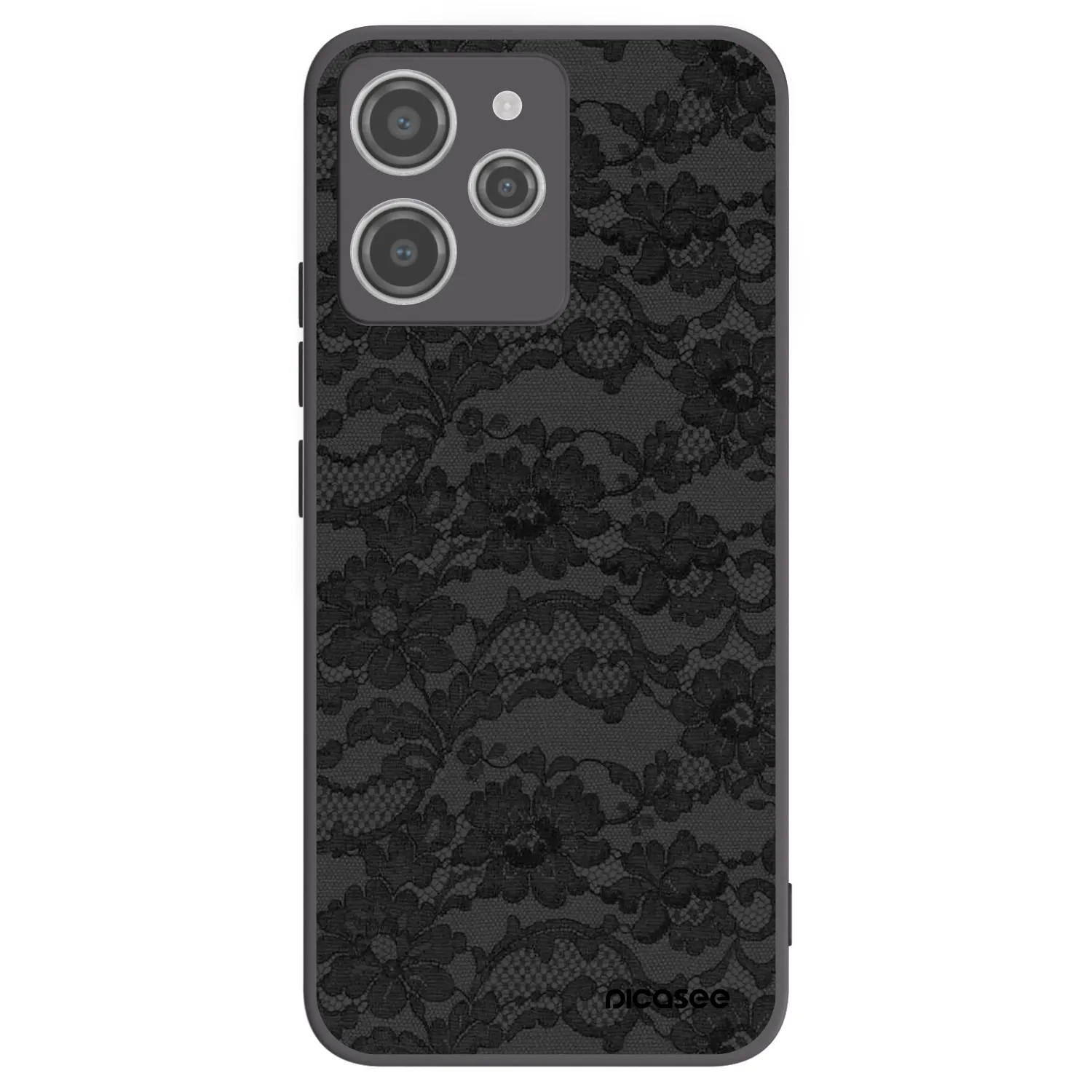 Picasee crna silikonska maskica za Xiaomi Redmi 12 4G - Dark Elegance