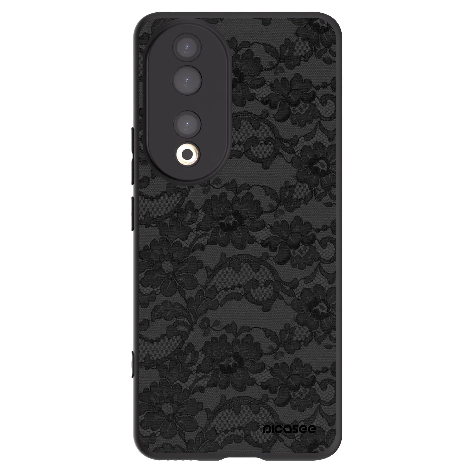 Picasee crna silikonska maskica za Honor 90 5G - Dark Elegance