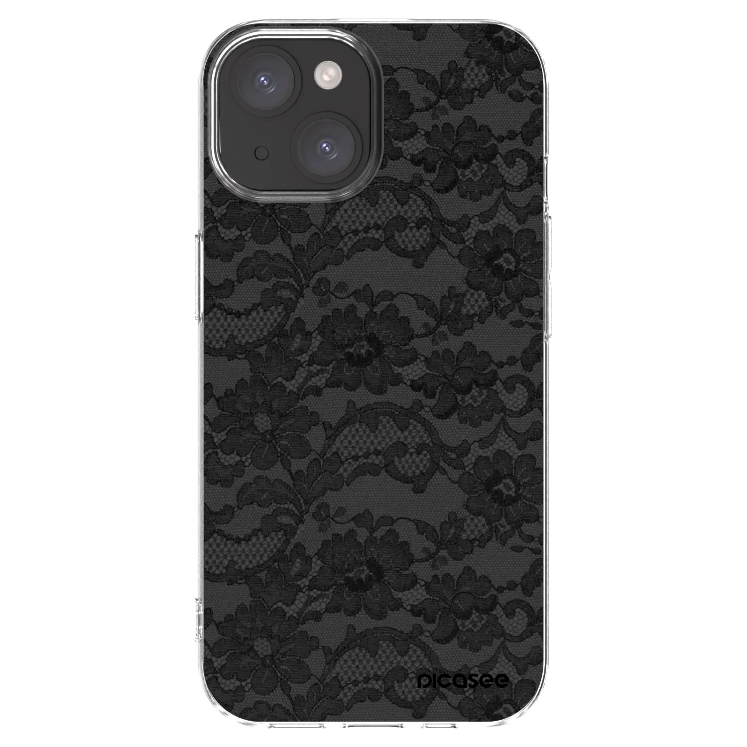 Picasee silikonska prozirna maskica za Apple iPhone 15 - Dark Elegance