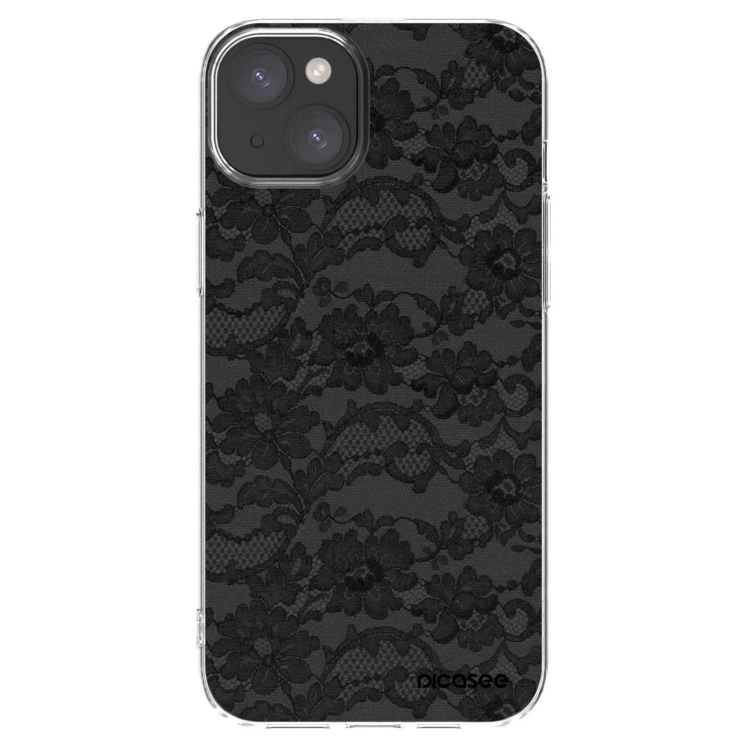 Picasee silikonska prozirna maskica za Apple iPhone 15 Plus - Dark Elegance