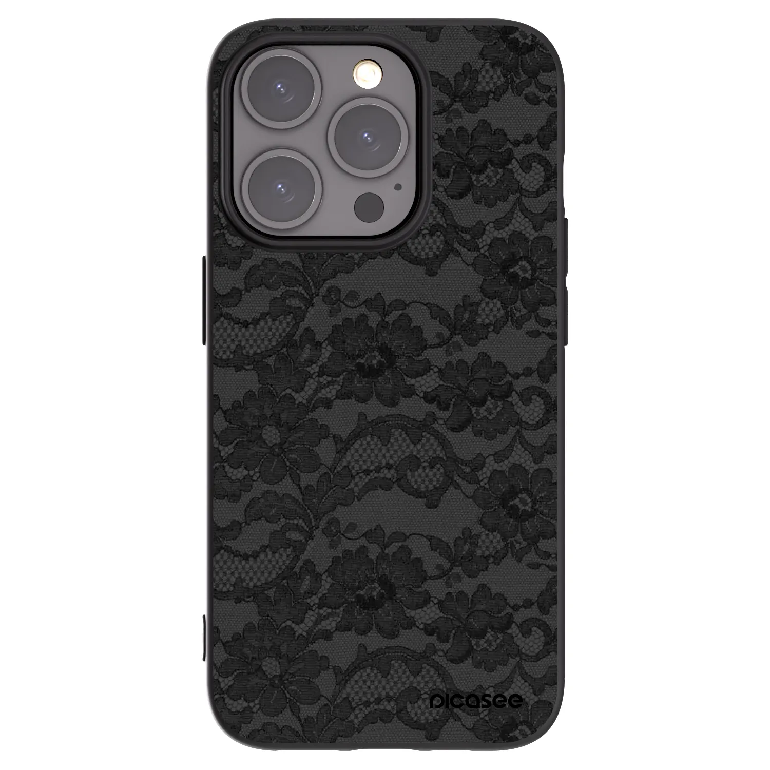 Picasee crna silikonska maskica za Apple iPhone 15 Pro - Dark Elegance