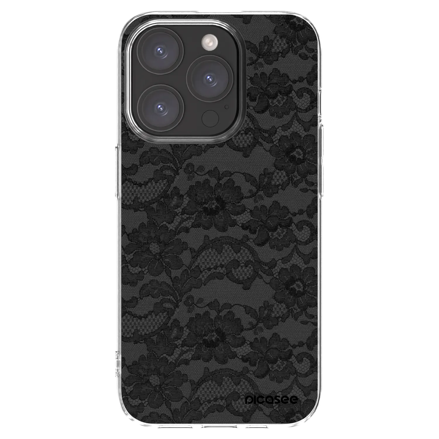 Picasee silikonska prozirna maskica za Apple iPhone 15 Pro - Dark Elegance