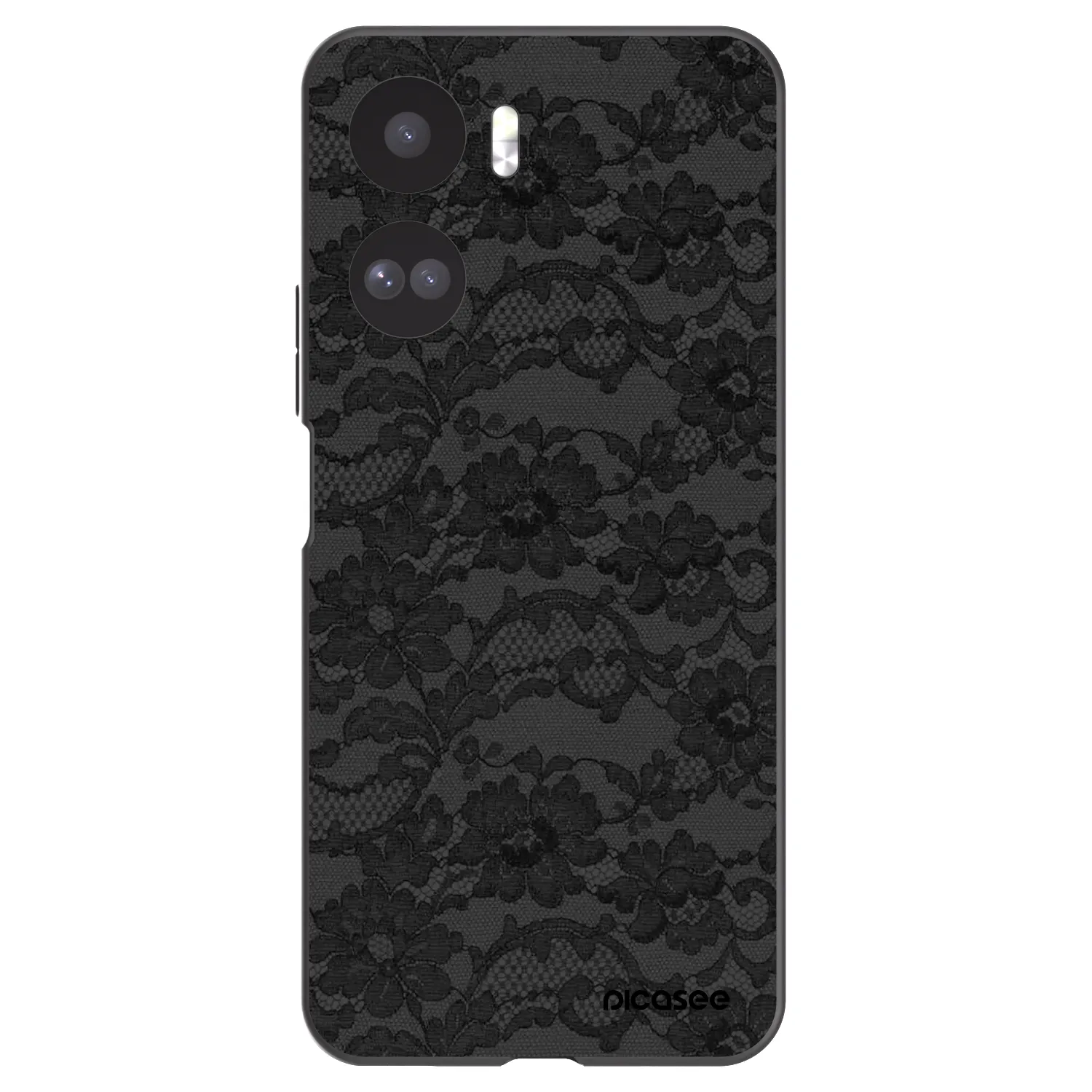 Picasee crna silikonska maskica za Honor 90 Lite 5G - Dark Elegance