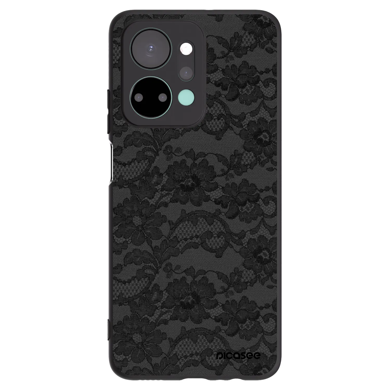Picasee crna silikonska maskica za Honor X7a - Dark Elegance
