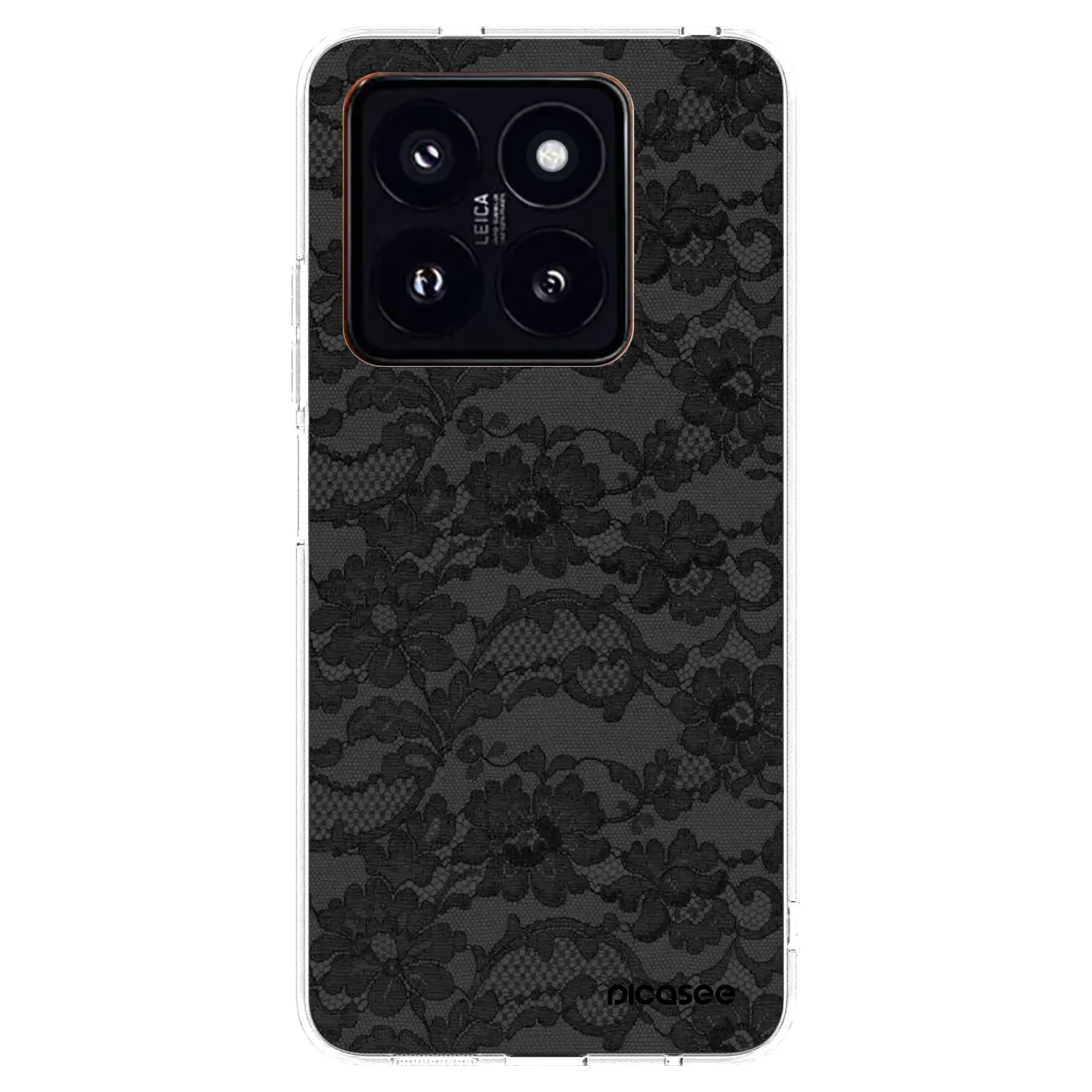 Picasee silikonska prozirna maskica za Xiaomi 14 Pro - Dark Elegance