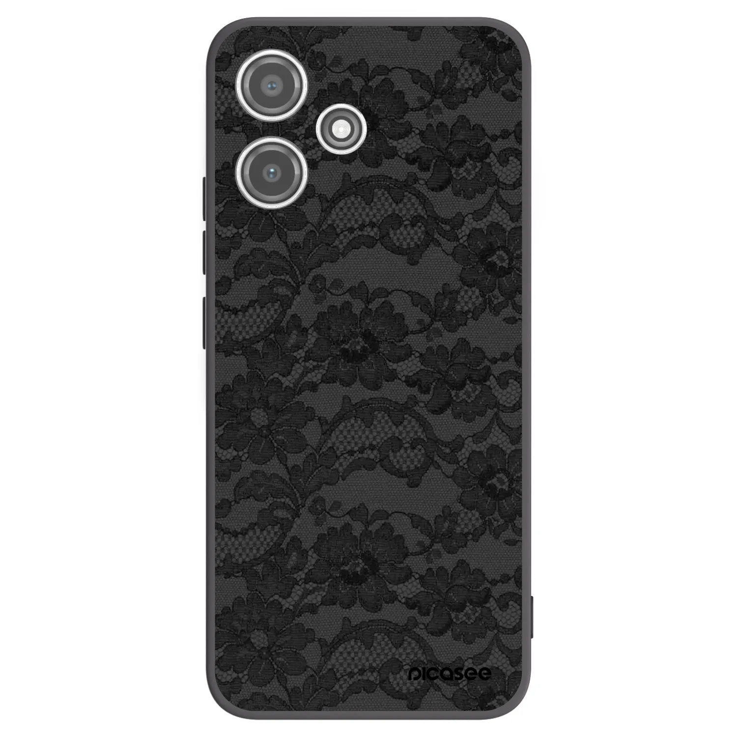 Picasee crna silikonska maskica za Xiaomi Redmi 12 5G - Dark Elegance