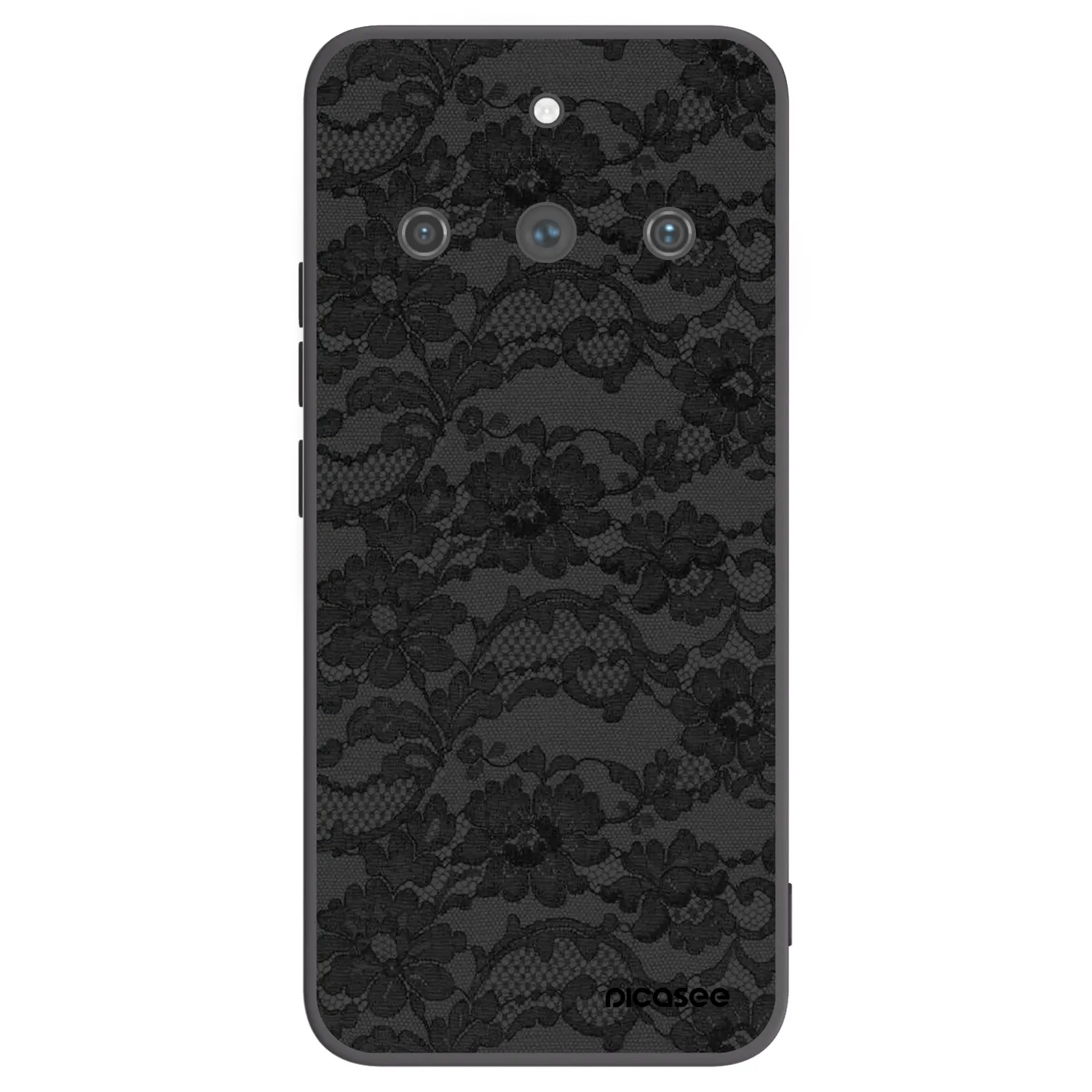 Picasee crna silikonska maskica za Realme 11 Pro+ - Dark Elegance