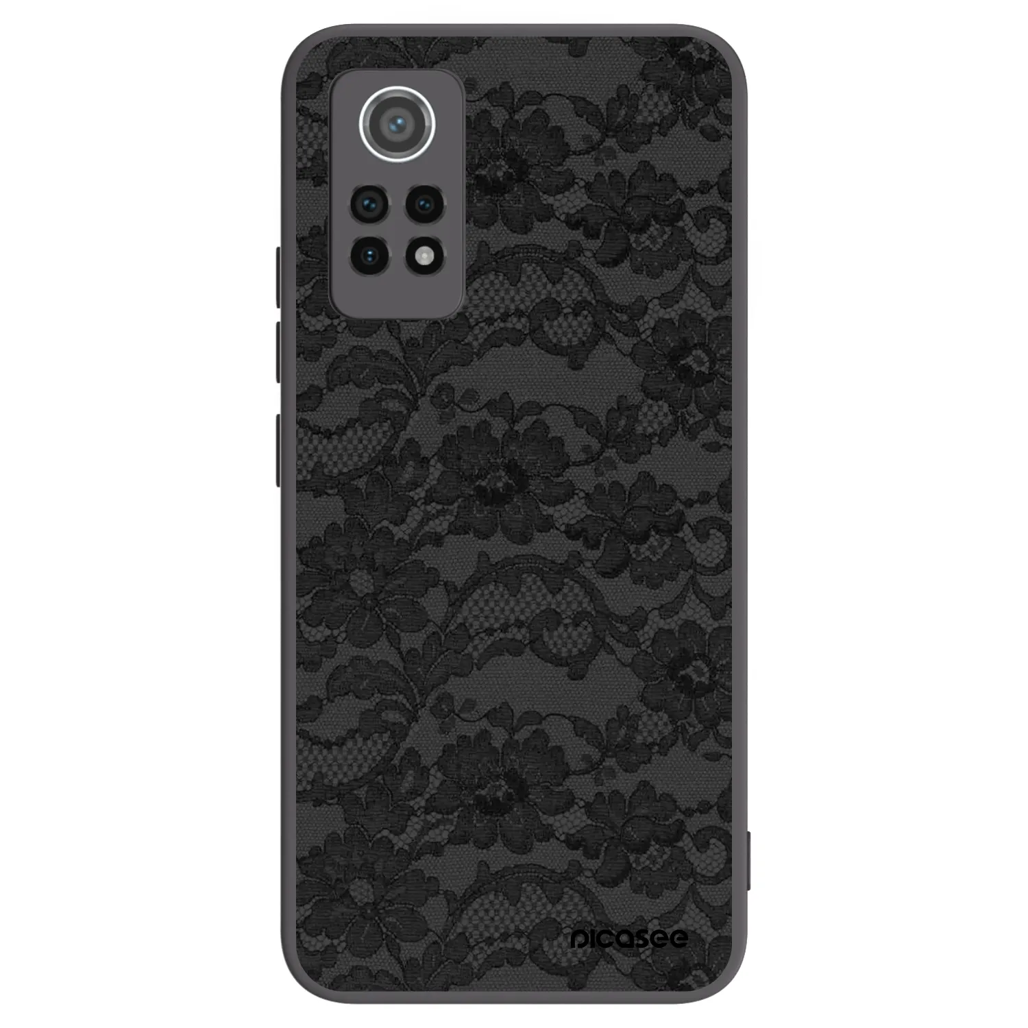 Picasee crna silikonska maskica za Xiaomi Redmi Note 12 Pro 4G - Dark Elegance