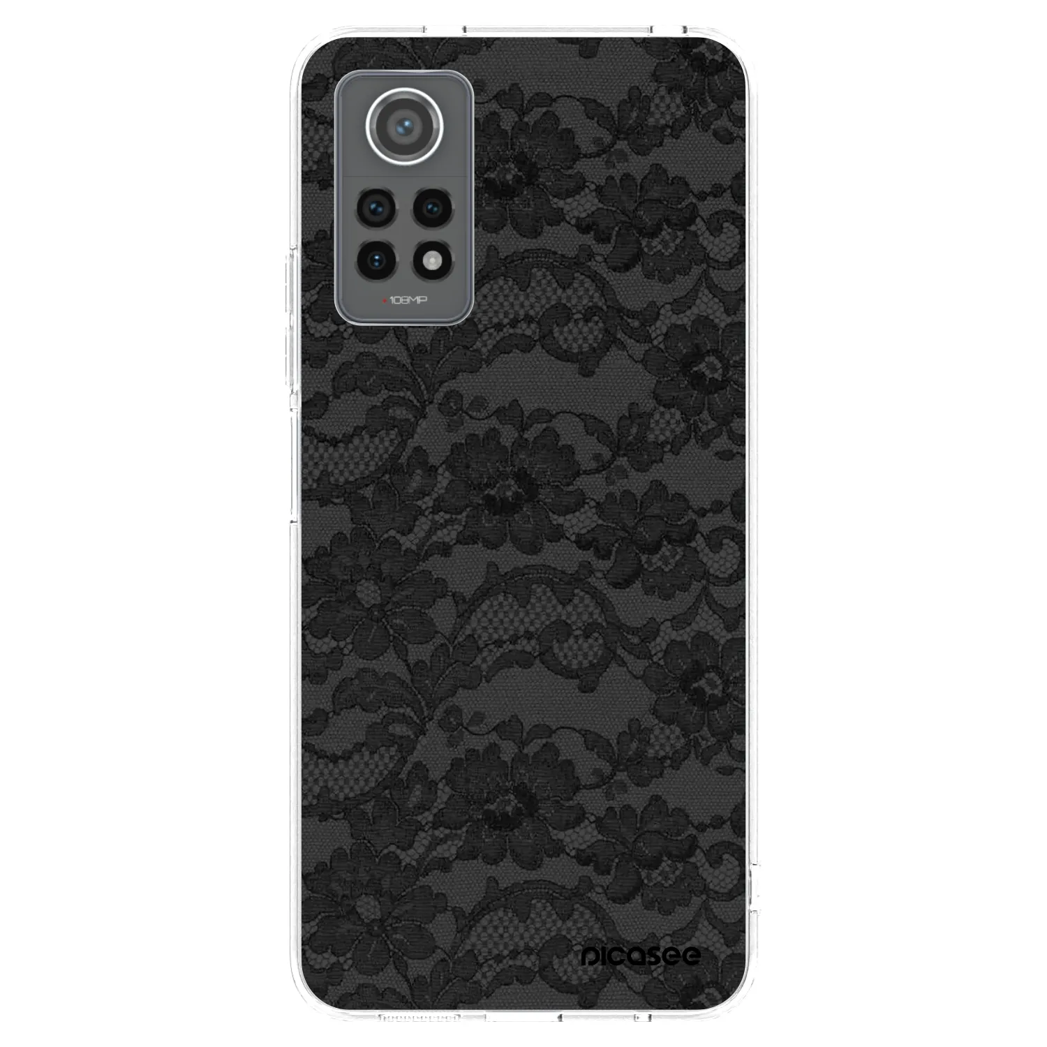Picasee silikonska prozirna maskica za Xiaomi Redmi Note 12 Pro 4G - Dark Elegance