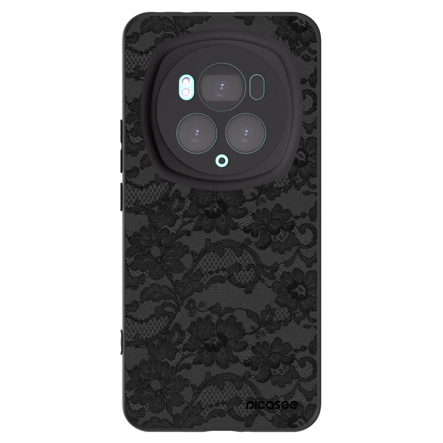 Picasee crna silikonska maskica za Honor Magic6 Pro - Dark Elegance