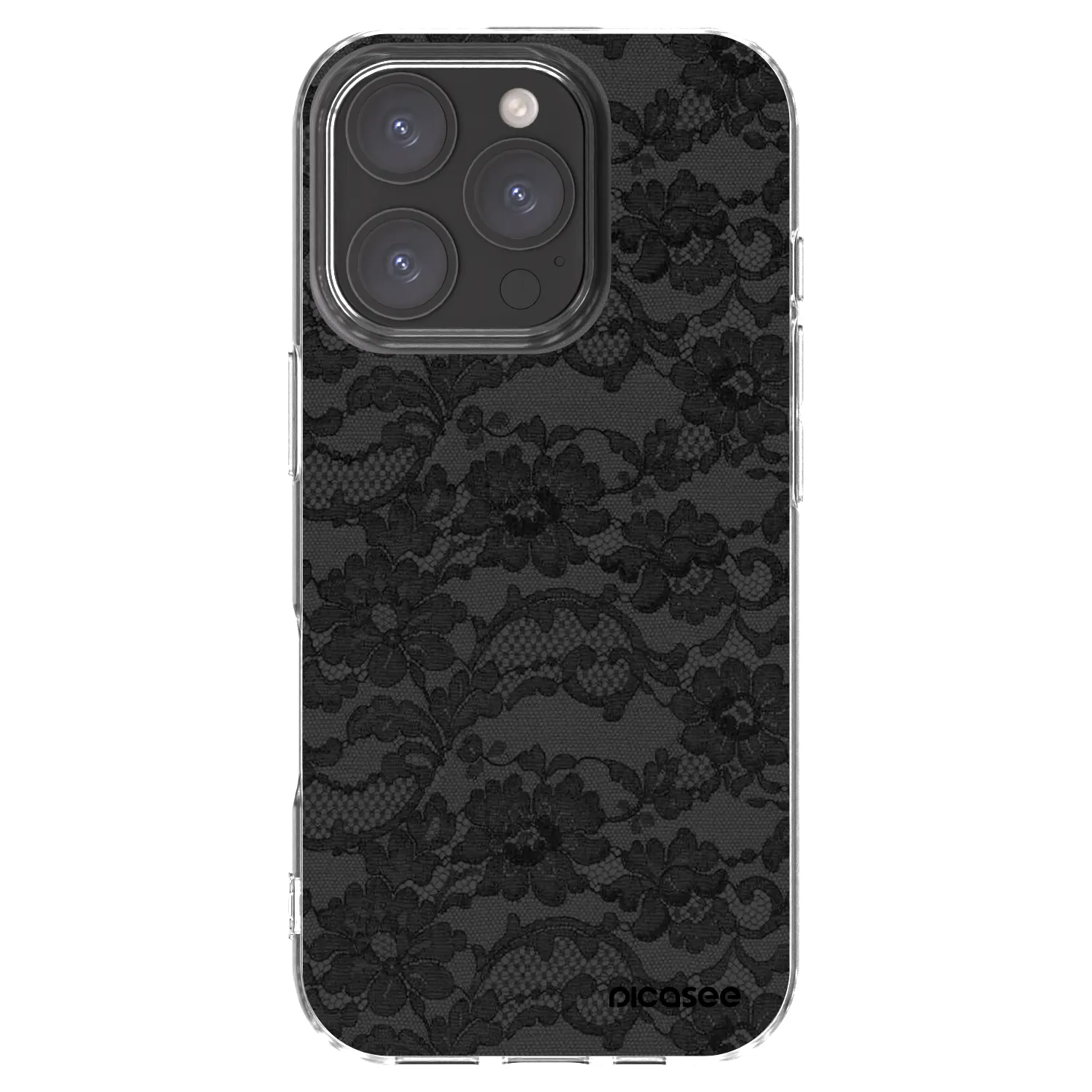 Picasee silikonska prozirna maskica za Apple iPhone 16 Pro - Dark Elegance