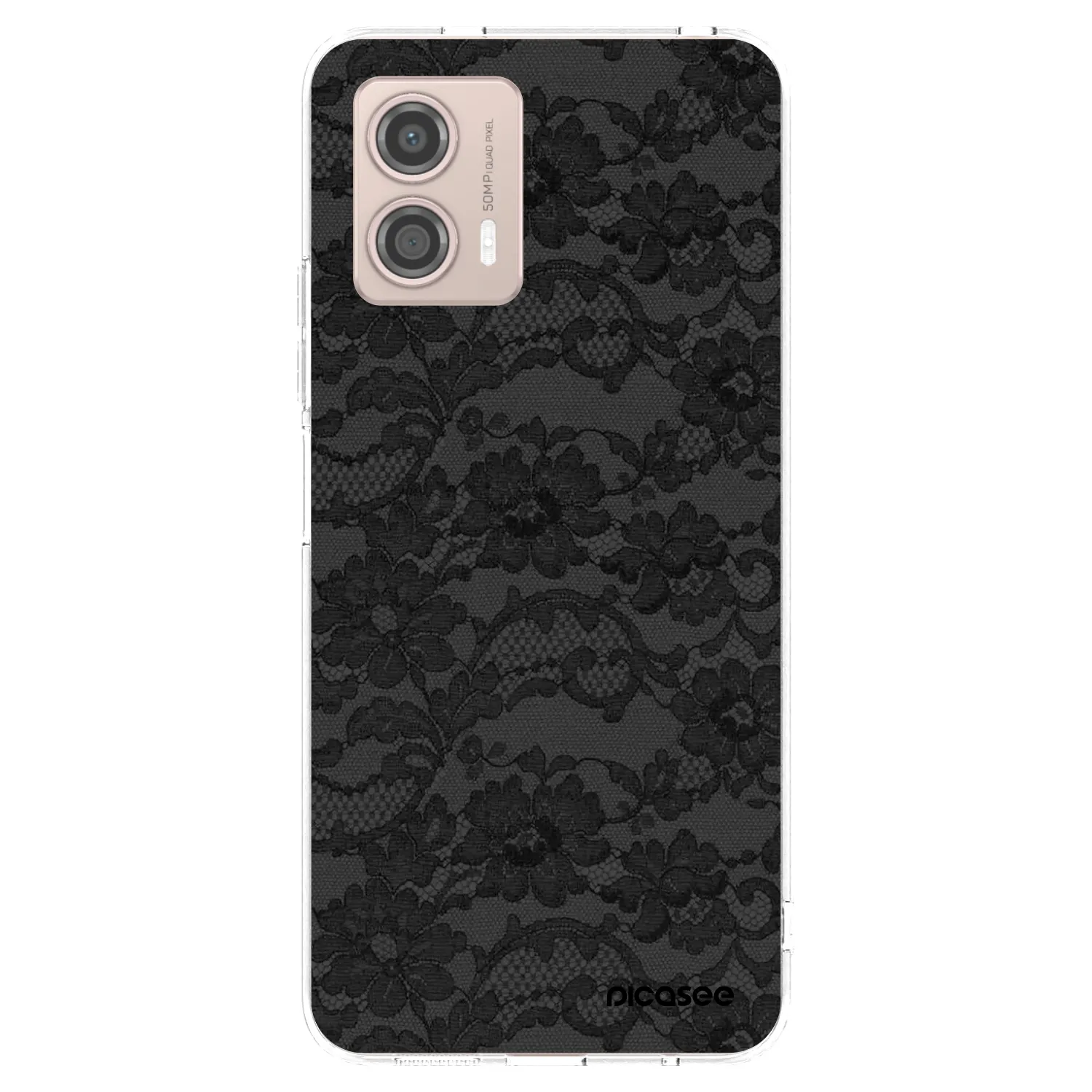 Picasee silikonska prozirna maskica za Motorola Moto G53 5G - Dark Elegance