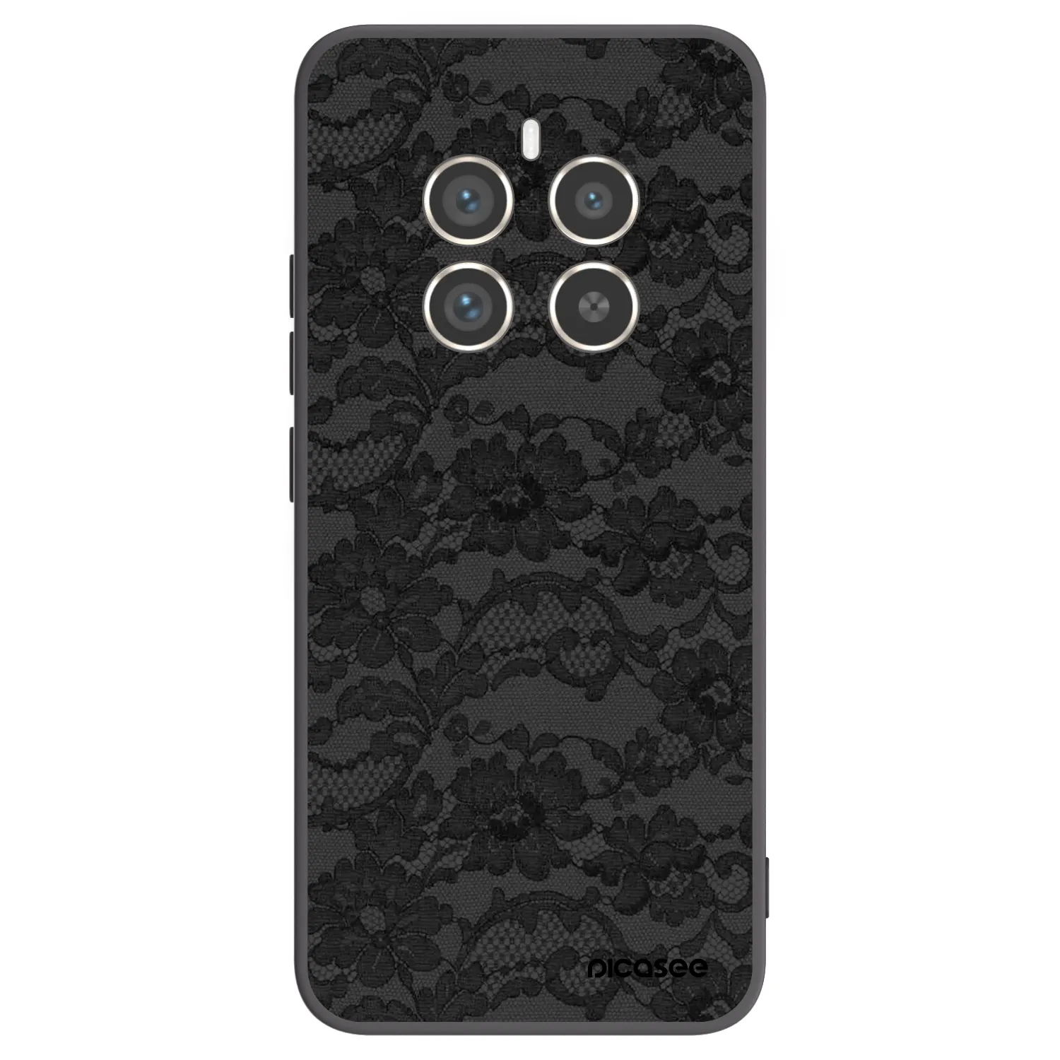 Picasee crna silikonska maskica za Realme 12 Pro 5G - Dark Elegance